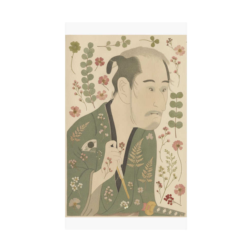Botanical — The Actor Onoye Matsusuke As A Ronin — Matte Poster