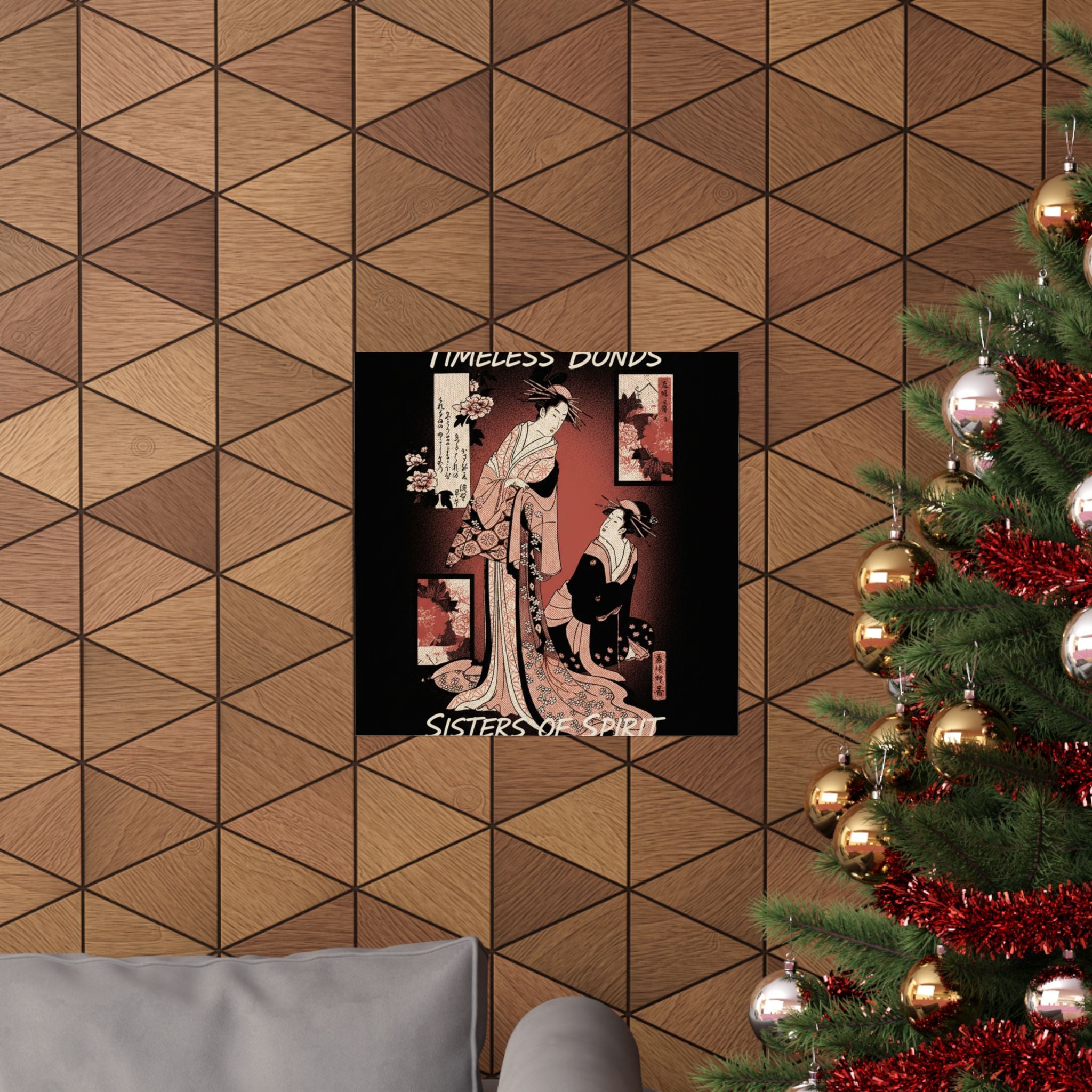 Streetwear Collage — Courtesan And Her Maid — Matte Poster