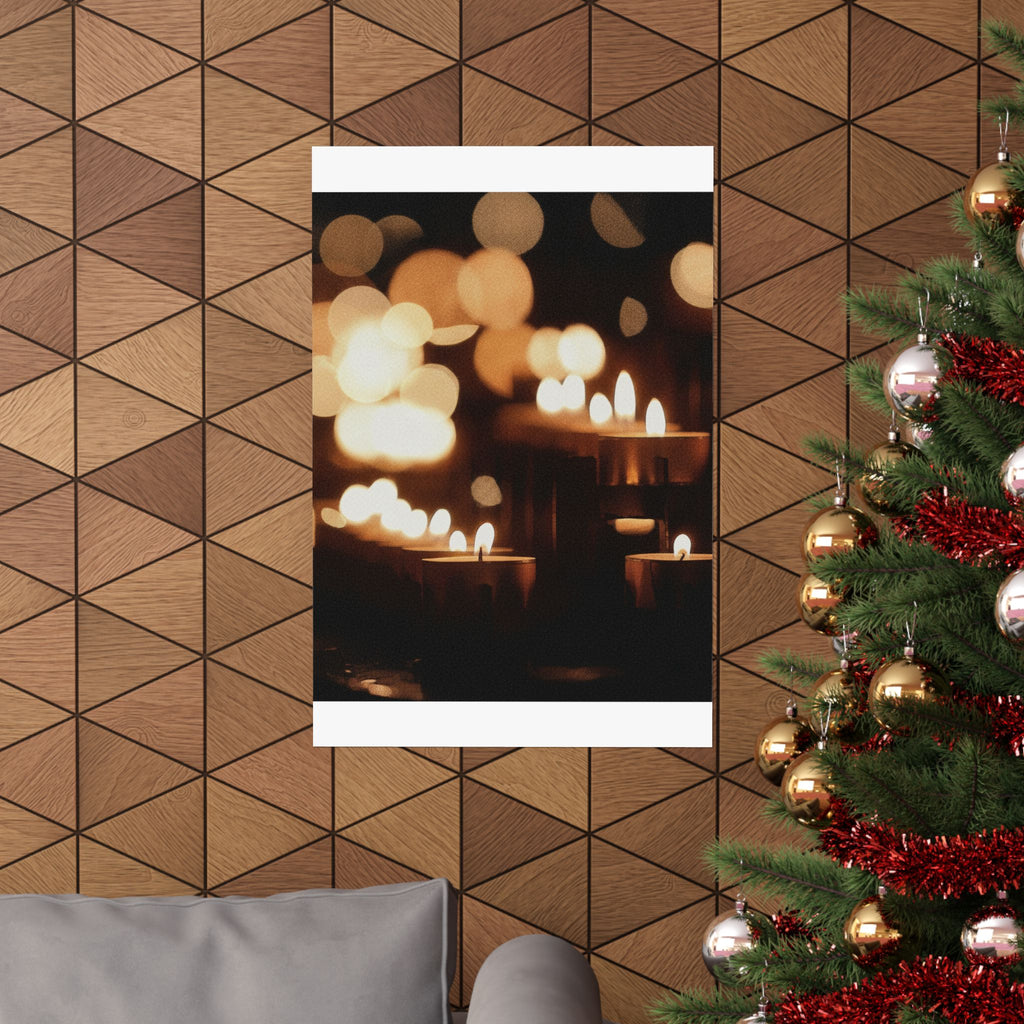 Southern Sunset — Candle — Matte Poster