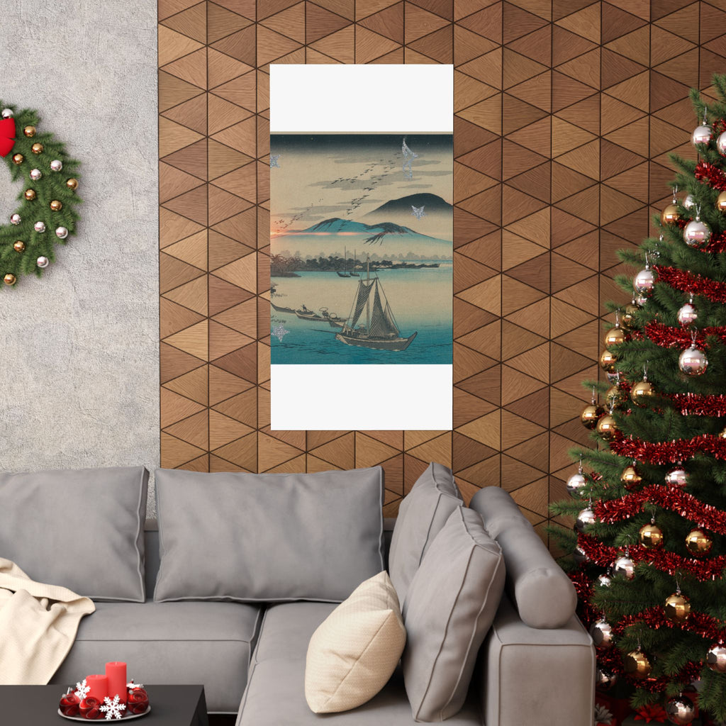 Cinematic — Geese Flying Down To Katada — Matte Poster