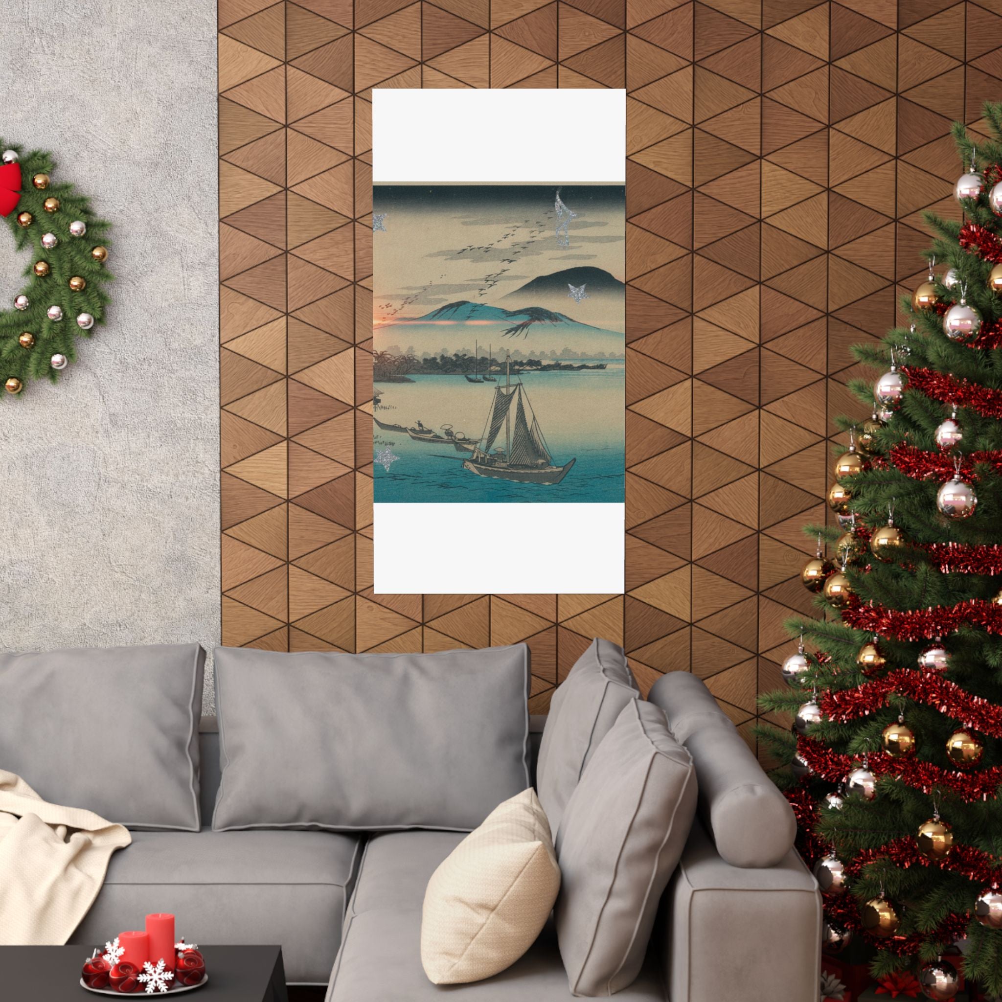 Cinematic — Geese Flying Down To Katada — Matte Poster