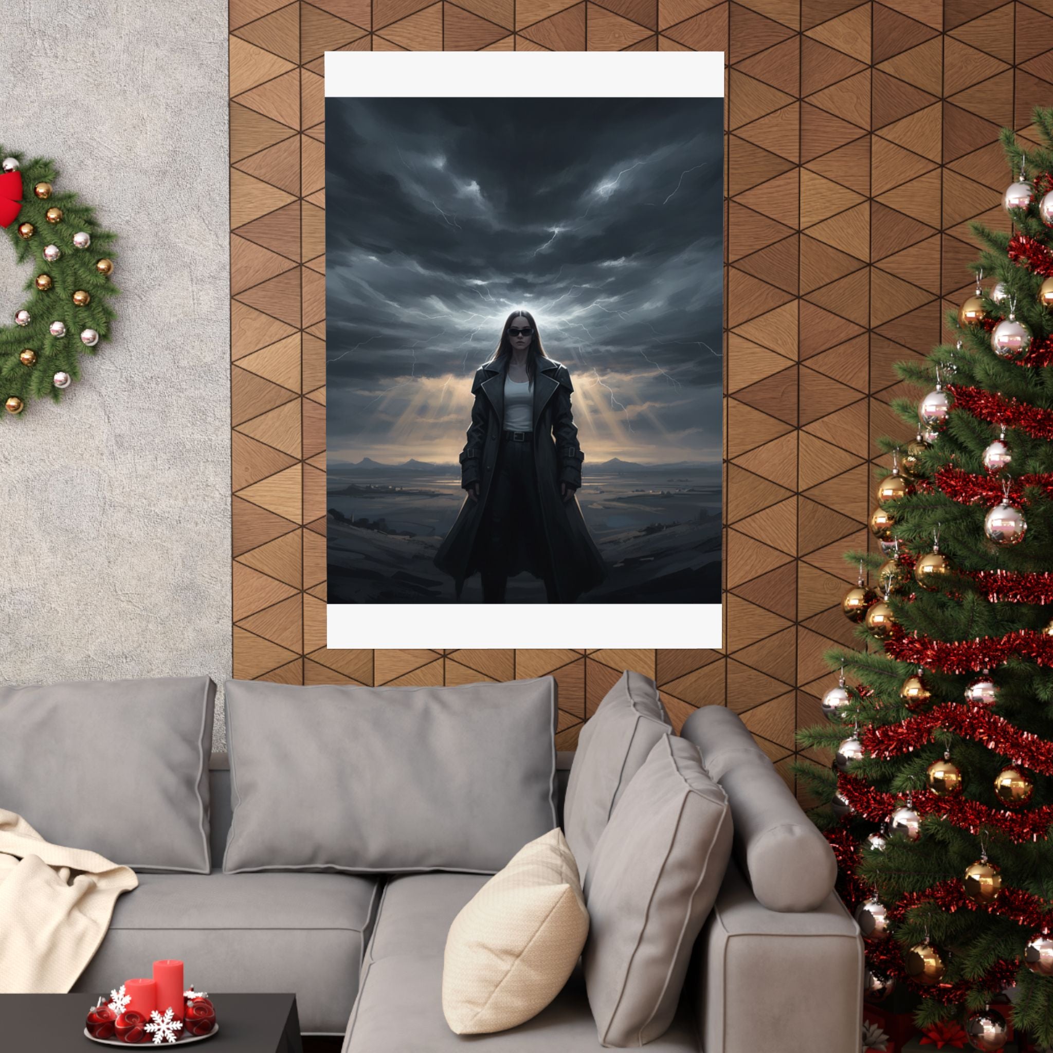Dramatic Storm — Person — Matte Poster