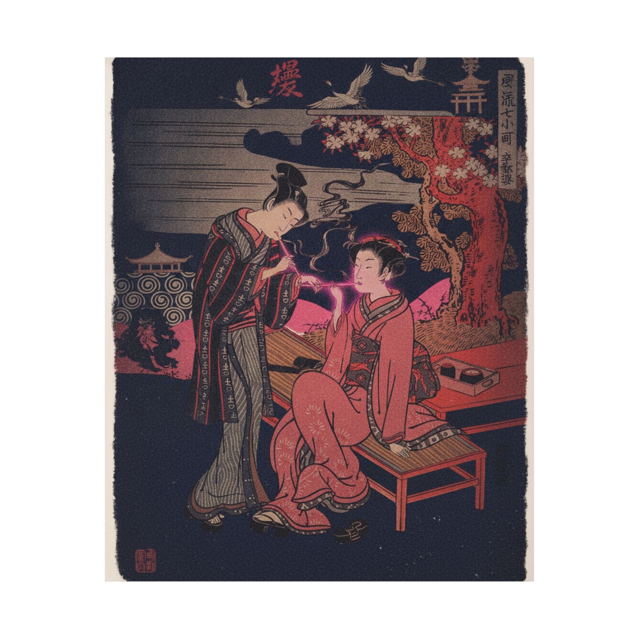 Japanese Street — Sotoba; One Of Seven Komachi — Matte Poster