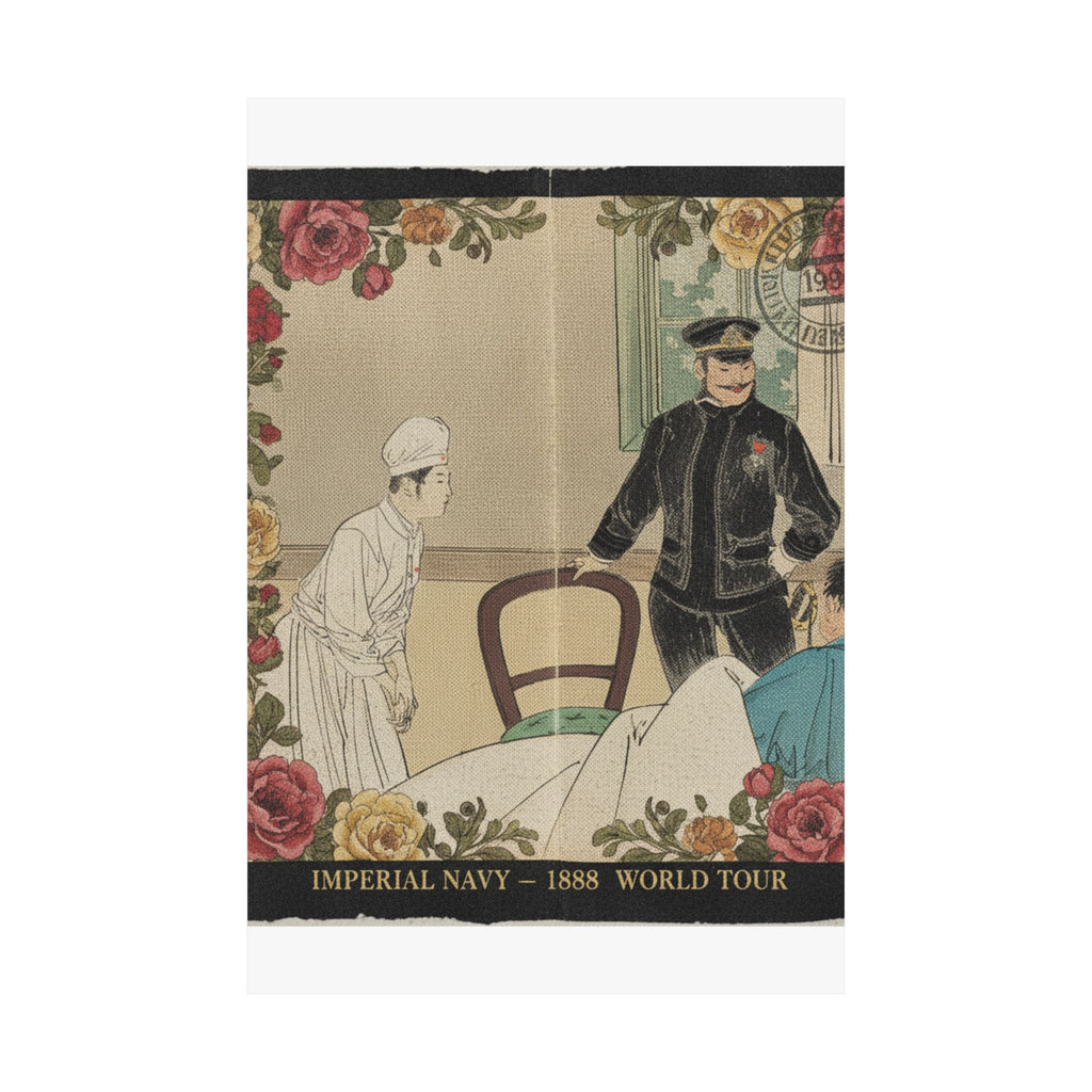 Vintage Bootleg — The Torpedo Officer (Suirai Shikan), Frontispiece Illustration From The Literary — Matte Poster