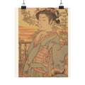 Southern Sunset — A Young Lady And Her Boy Servant — Matte Poster