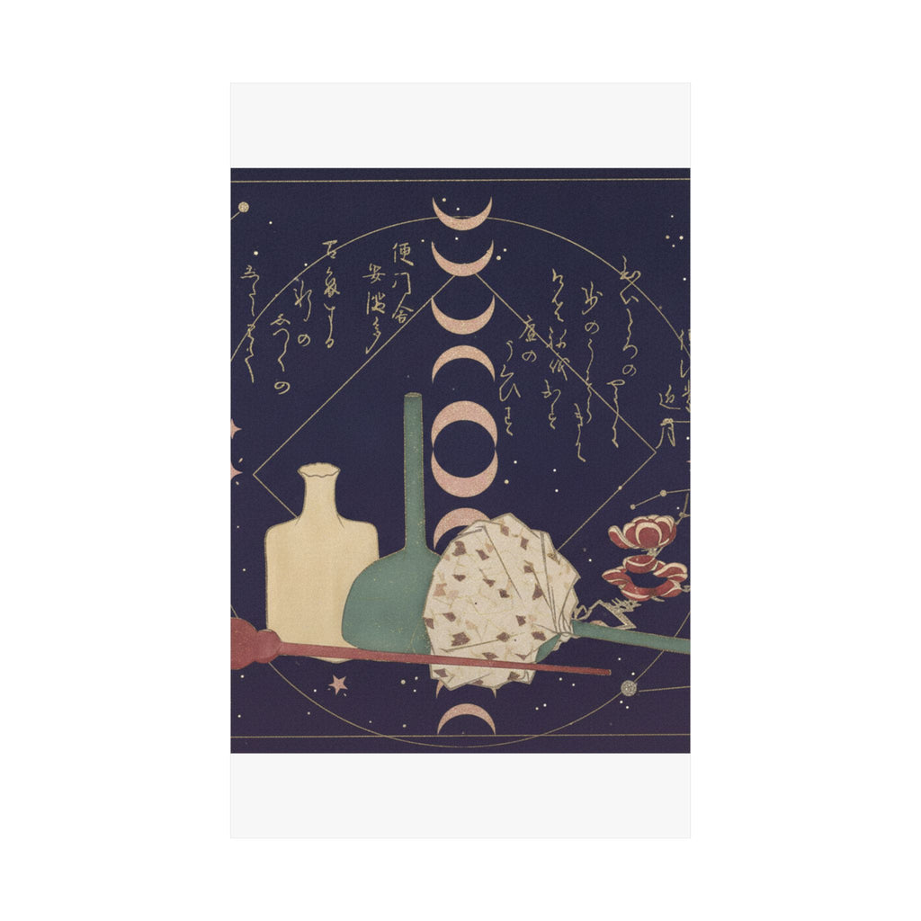Celestial — Glass-Wares With Plum Blossoms — Matte Poster