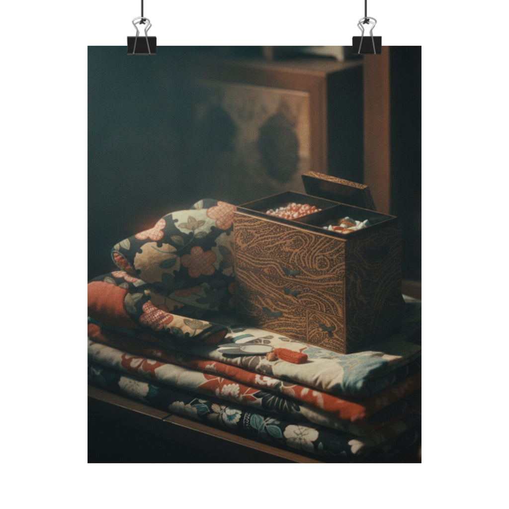 Cinematic — Lady'S Work-Box And Bed Clothing — Matte Poster