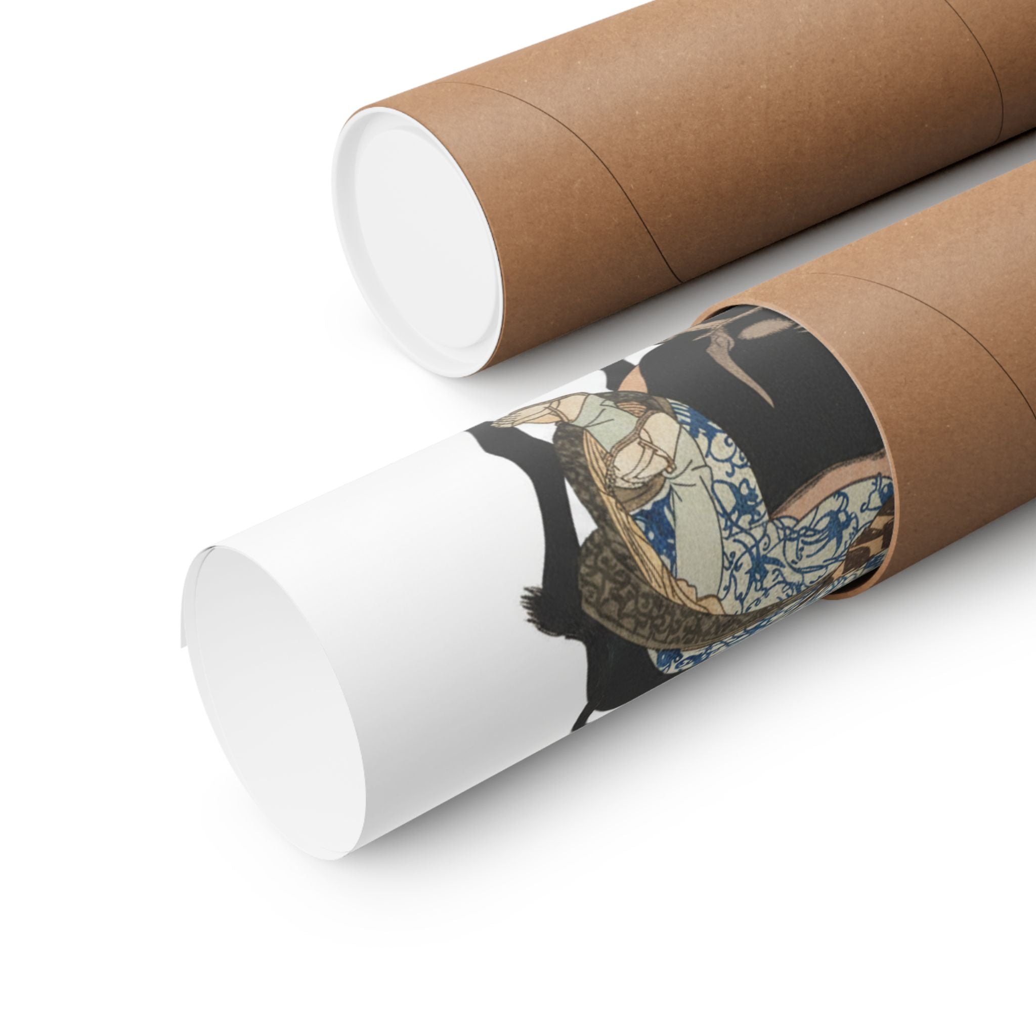 Ecommerce Main — Roshungi (Chinese, Lu Zhunyi) As A Woman With A Pipe Riding On A Buffalo — Matte Poster