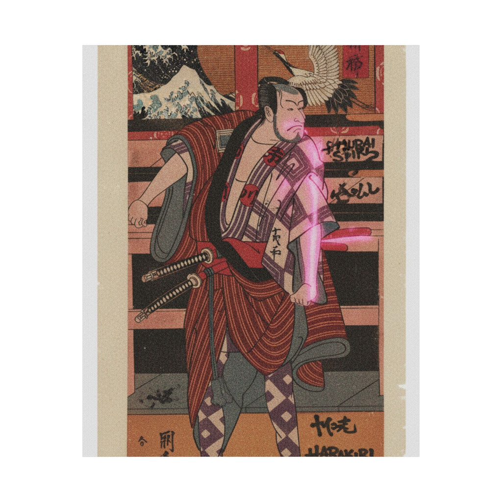 Japanese Street — The Actor Ichikawa Danjuro V As A Samurai — Matte Poster