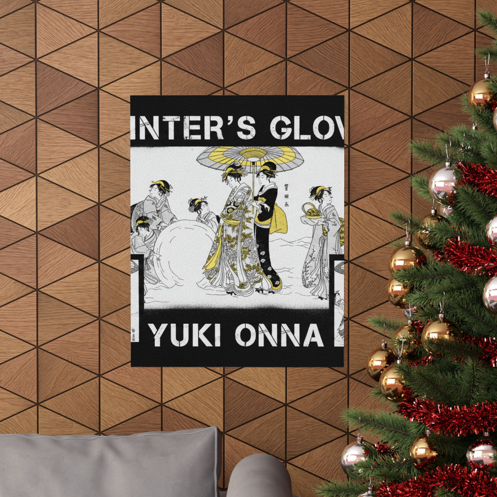 Streetwear Collage — Courtesans And Attendants Making A Giant Snowball — Matte Poster