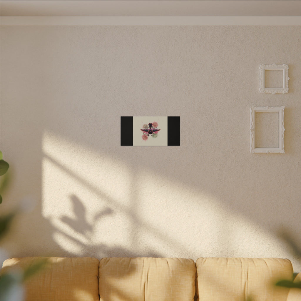 BRED IN THE CITY Flying Bird & Roses Matte Canvas