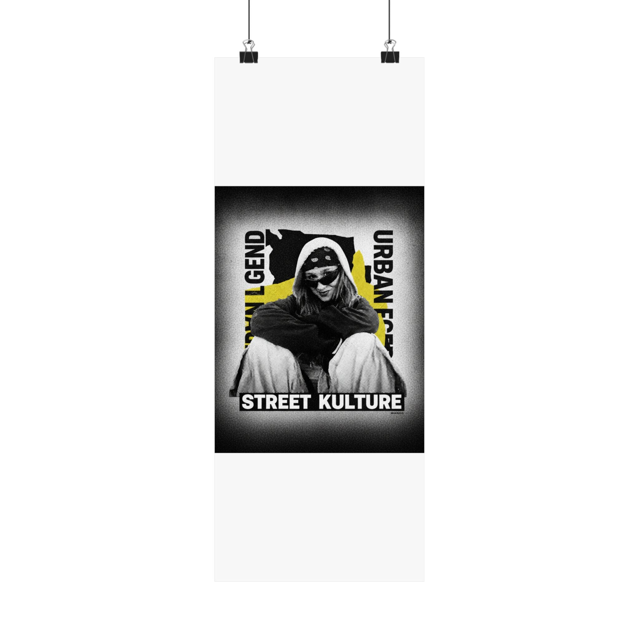 Streetwear Collage — Person — Matte Poster