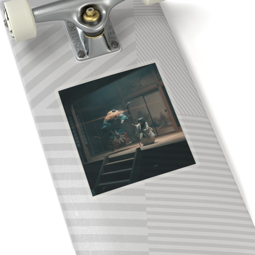 Cinematic — Scene From Noh Dance — Kiss-Cut Sticker