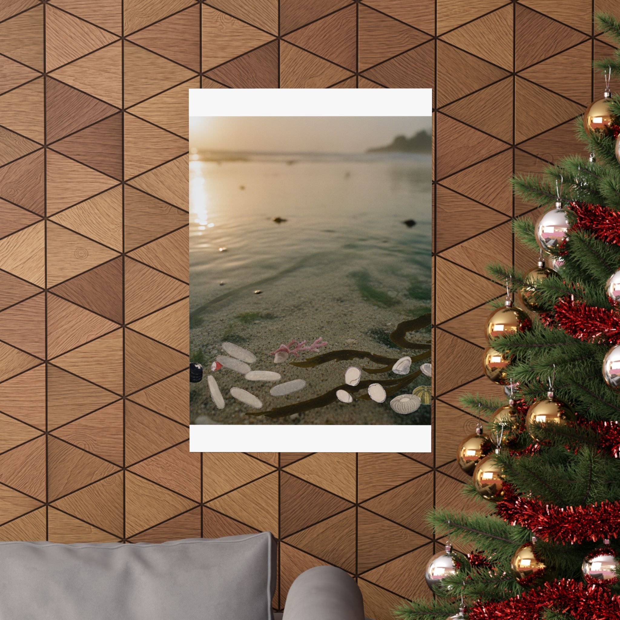 Scenic Nature — Shells Under Water — Matte Poster