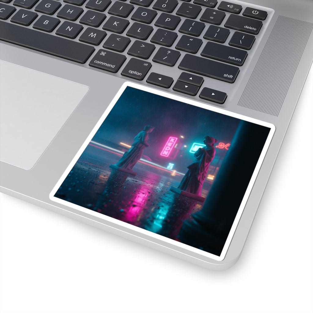 Neon Noir kiss-cut sticker — product view 7