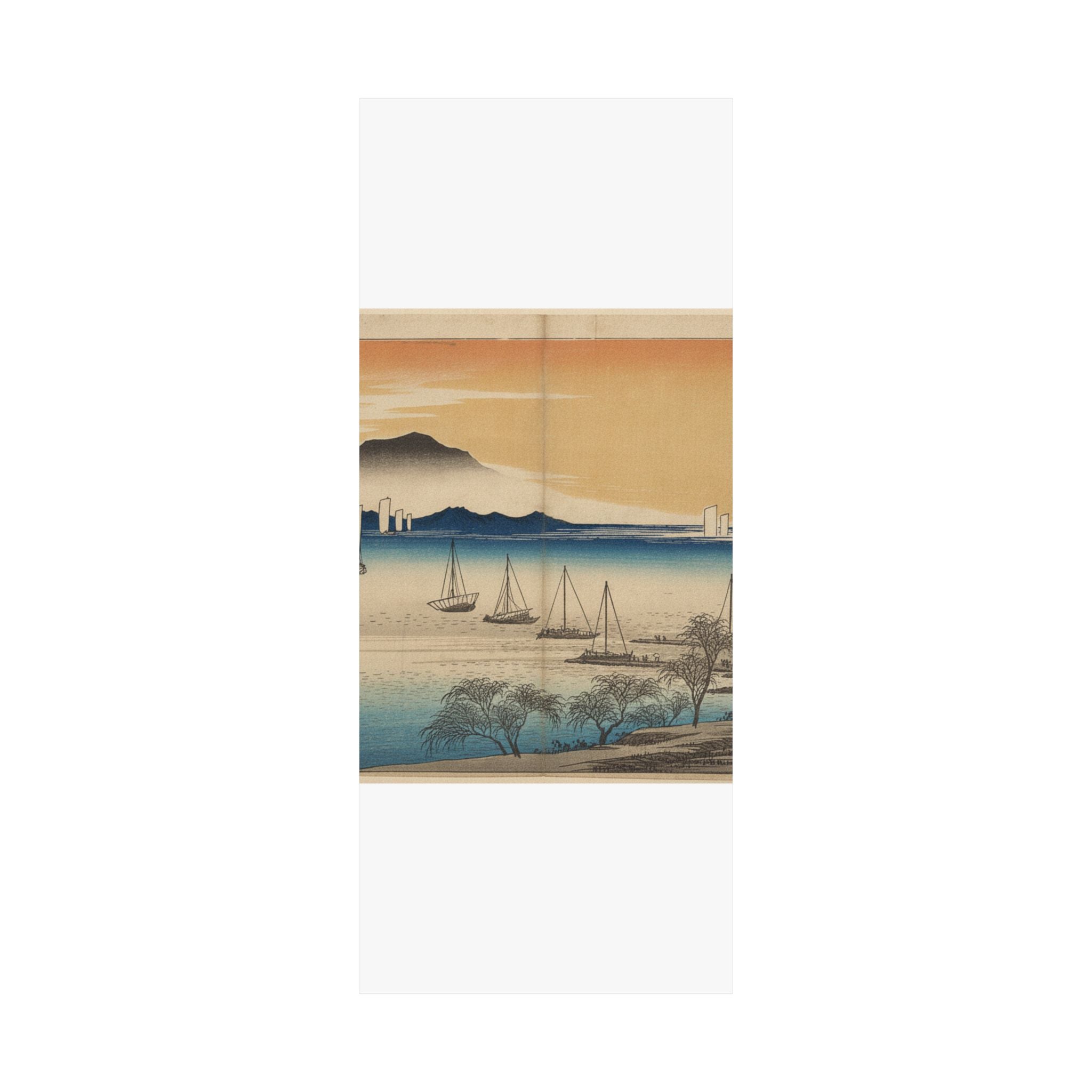 Affirmation — Sailing Boats Returning To Yabase, Lake Biwa — Matte Poster