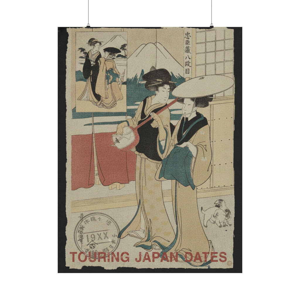 Vintage Bootleg — Two Tori-Oi, Or Itinerant Women Musicians Of The Eta Class — Matte Poster