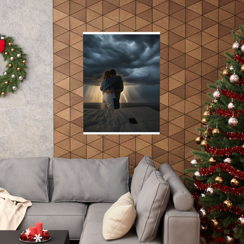 Dramatic Storm — Person — Matte Poster