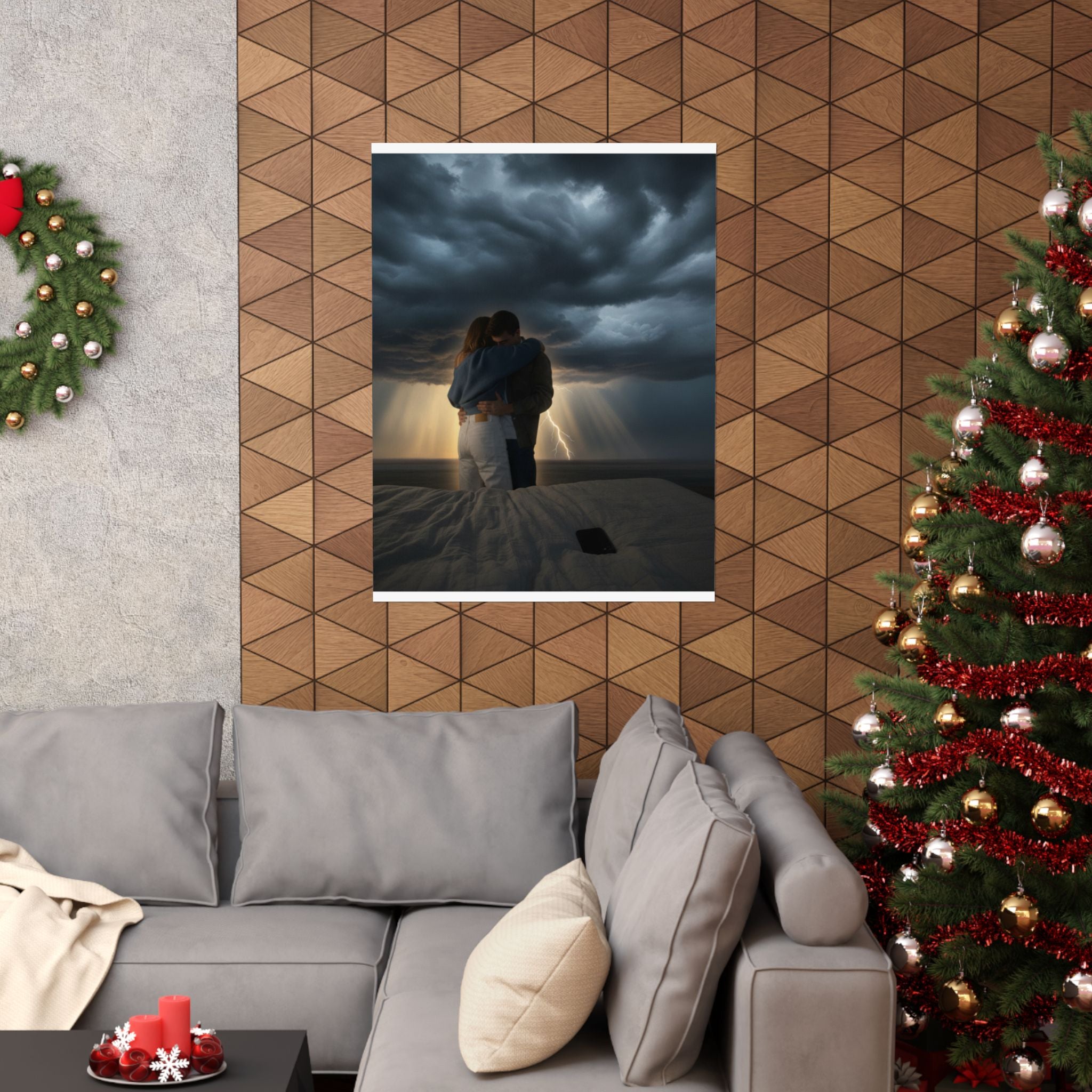 Dramatic Storm — Person — Matte Poster