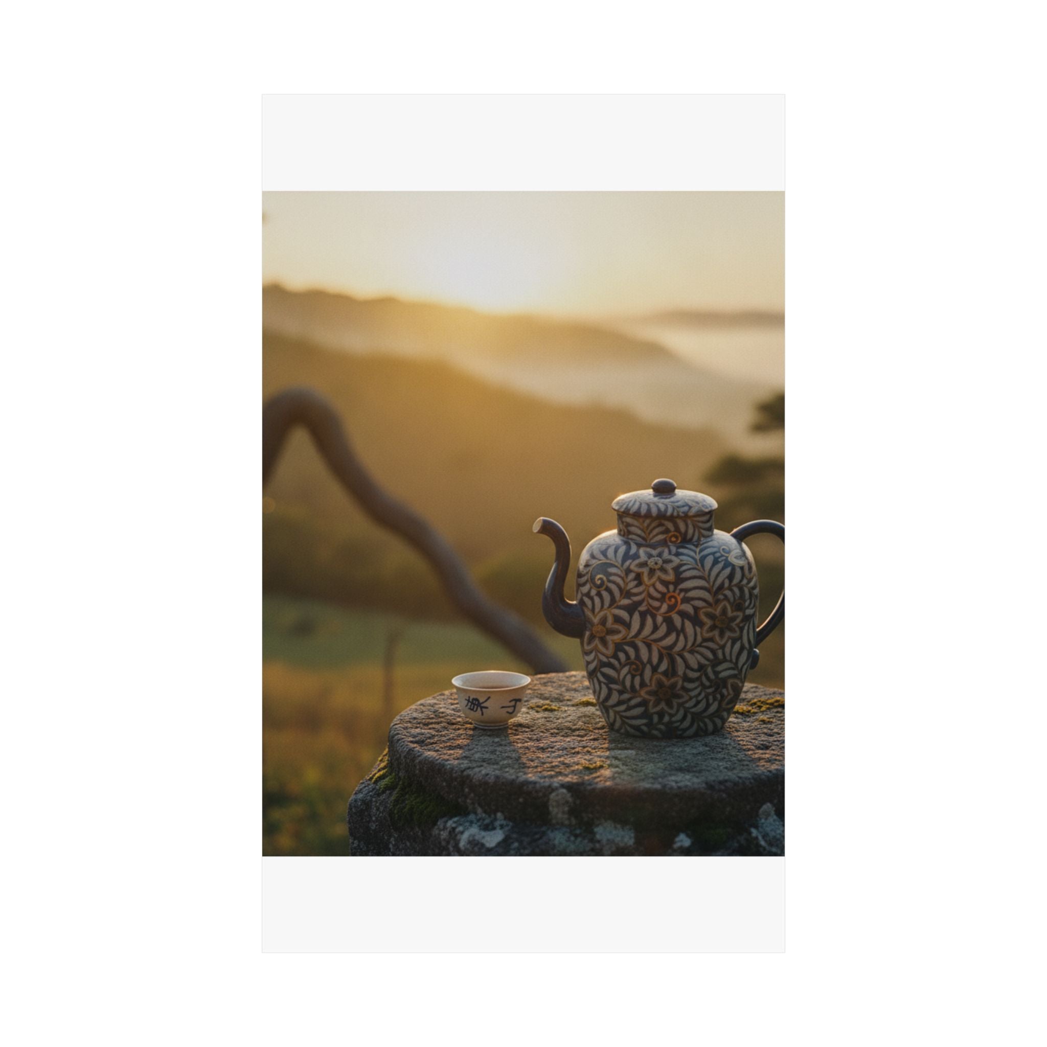 Scenic Nature — Wine Pot And Cup — Matte Poster
