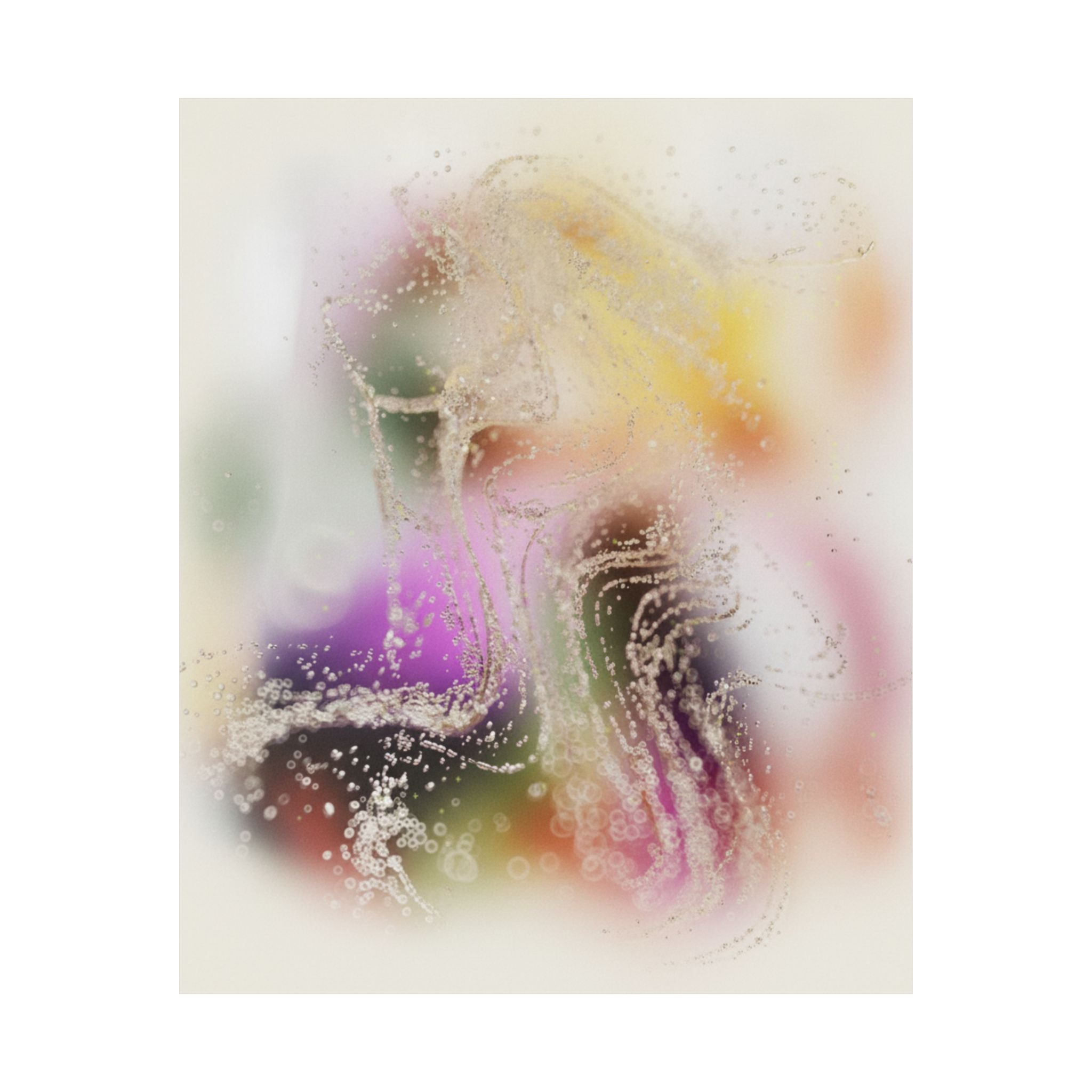 Dreamy Blurred Colour Cloud Abstract Art Poster