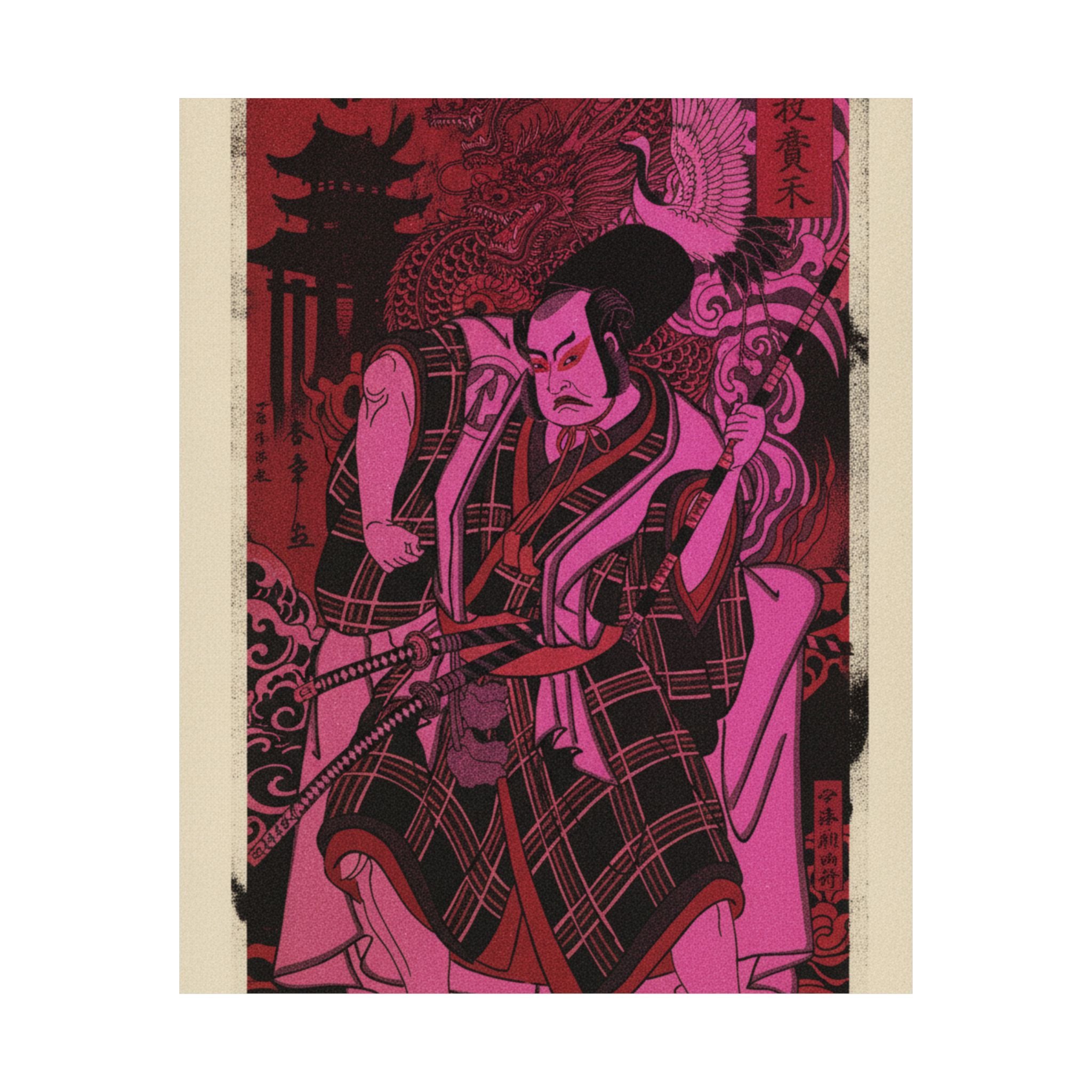 Japanese Street — The Actor Nakamura Sukegorō Ii As A Samurai Disguised As A Shichō Or Attendant A — Matte Poster