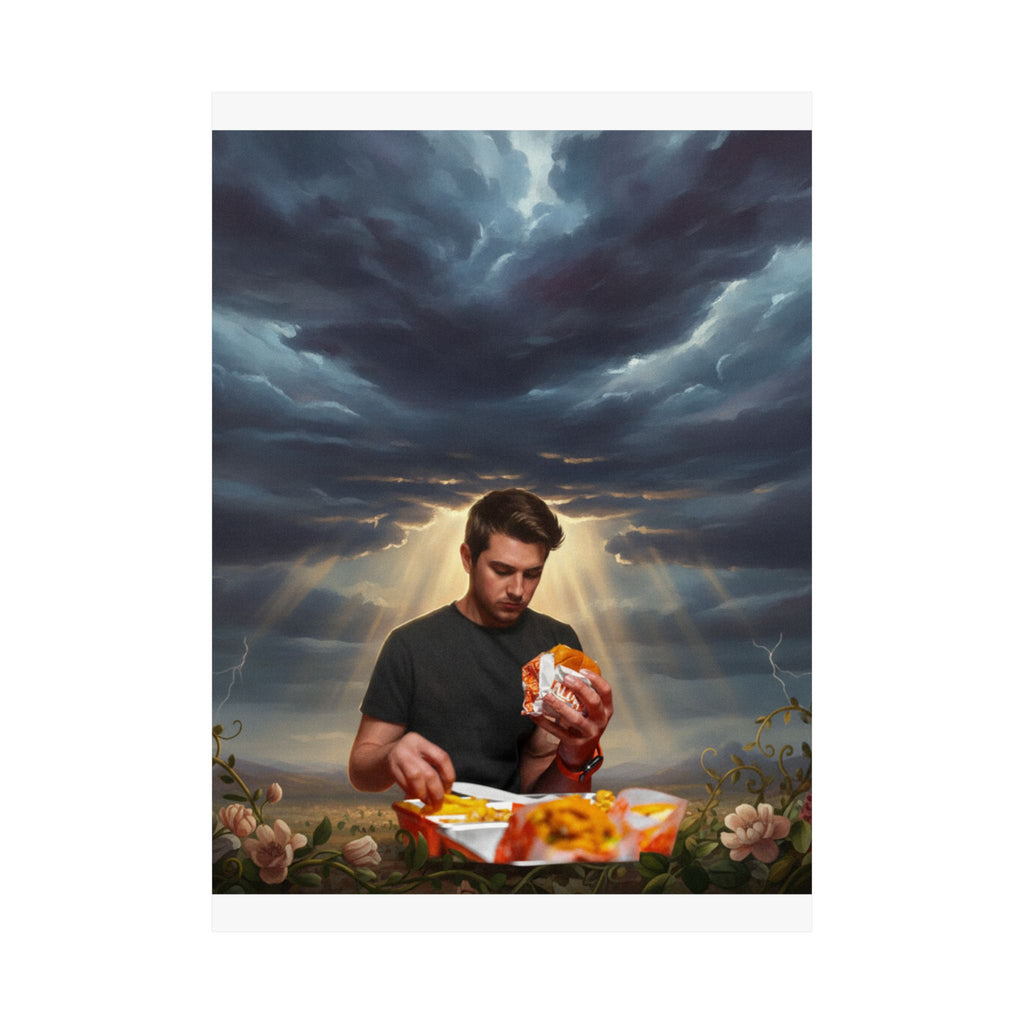 Dramatic Storm — Person — Matte Poster