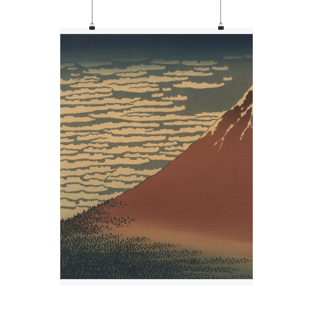 Scenic Nature — South Wind, Clear Sky (Gaifū Kaisei), Also Known As Red Fuji, From The Series Th — Matte Poster