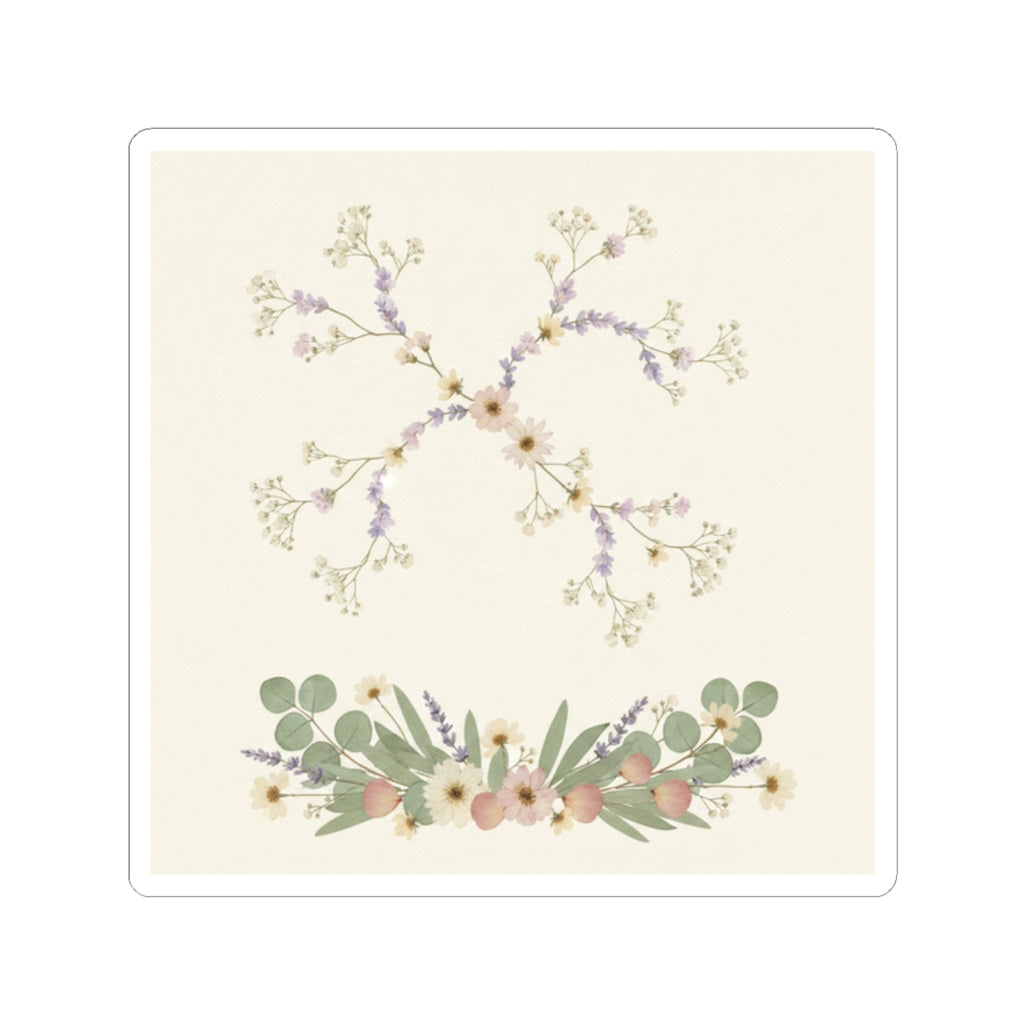 Botanical kiss-cut sticker — product view 4