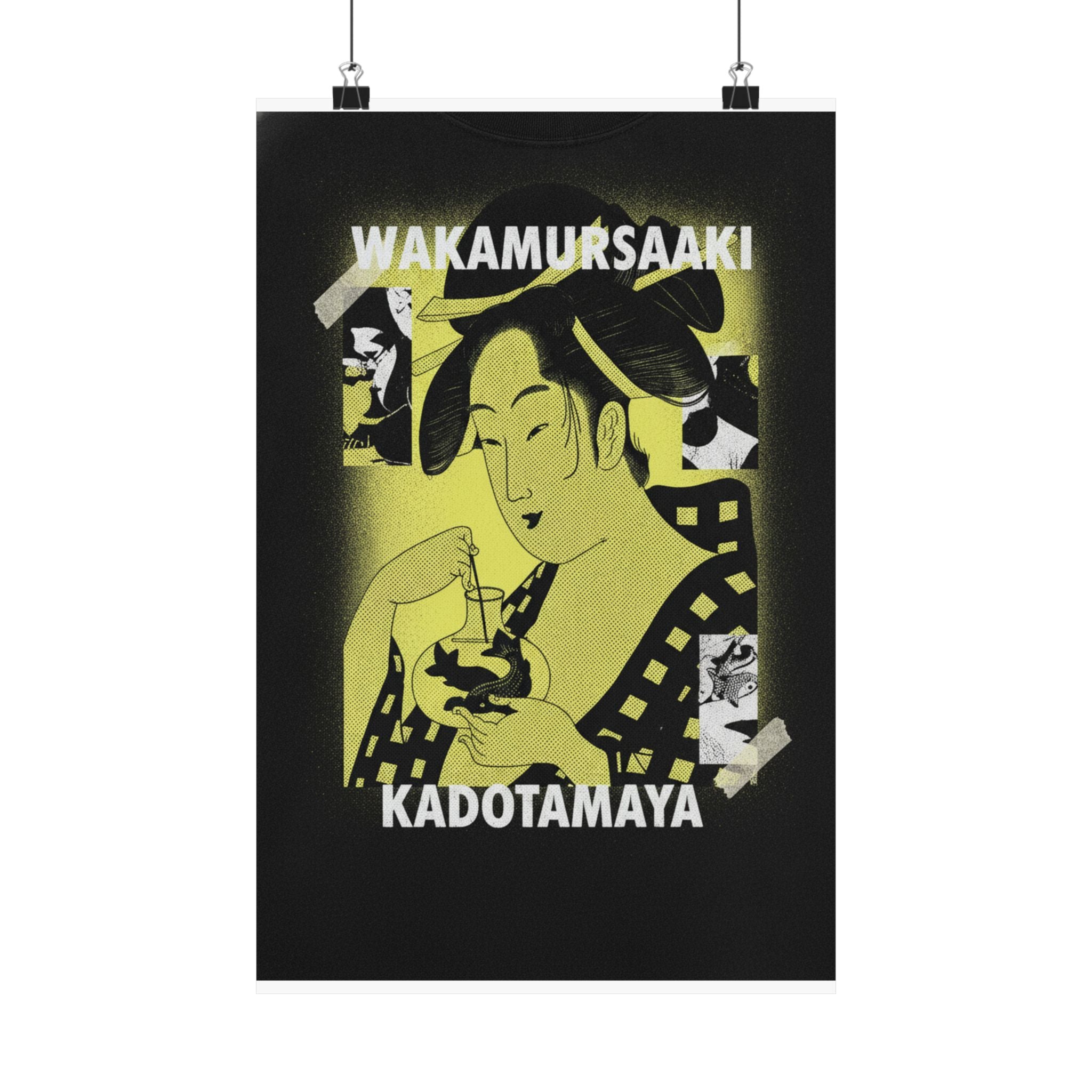 Streetwear Collage — Wakamurasaki Of The Kadotamaya — Matte Poster