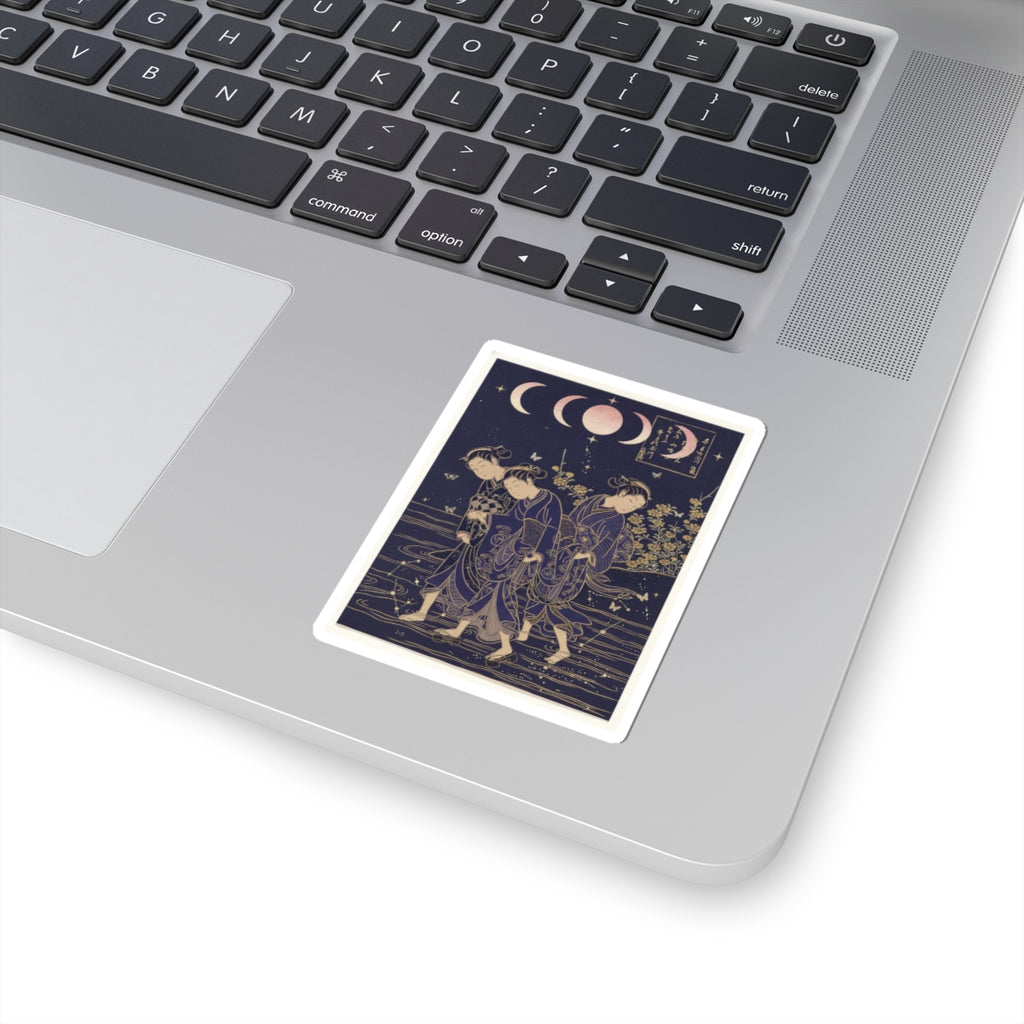 Celestial — The Tama River At Ide, Yamashiro Province — Kiss-Cut Sticker