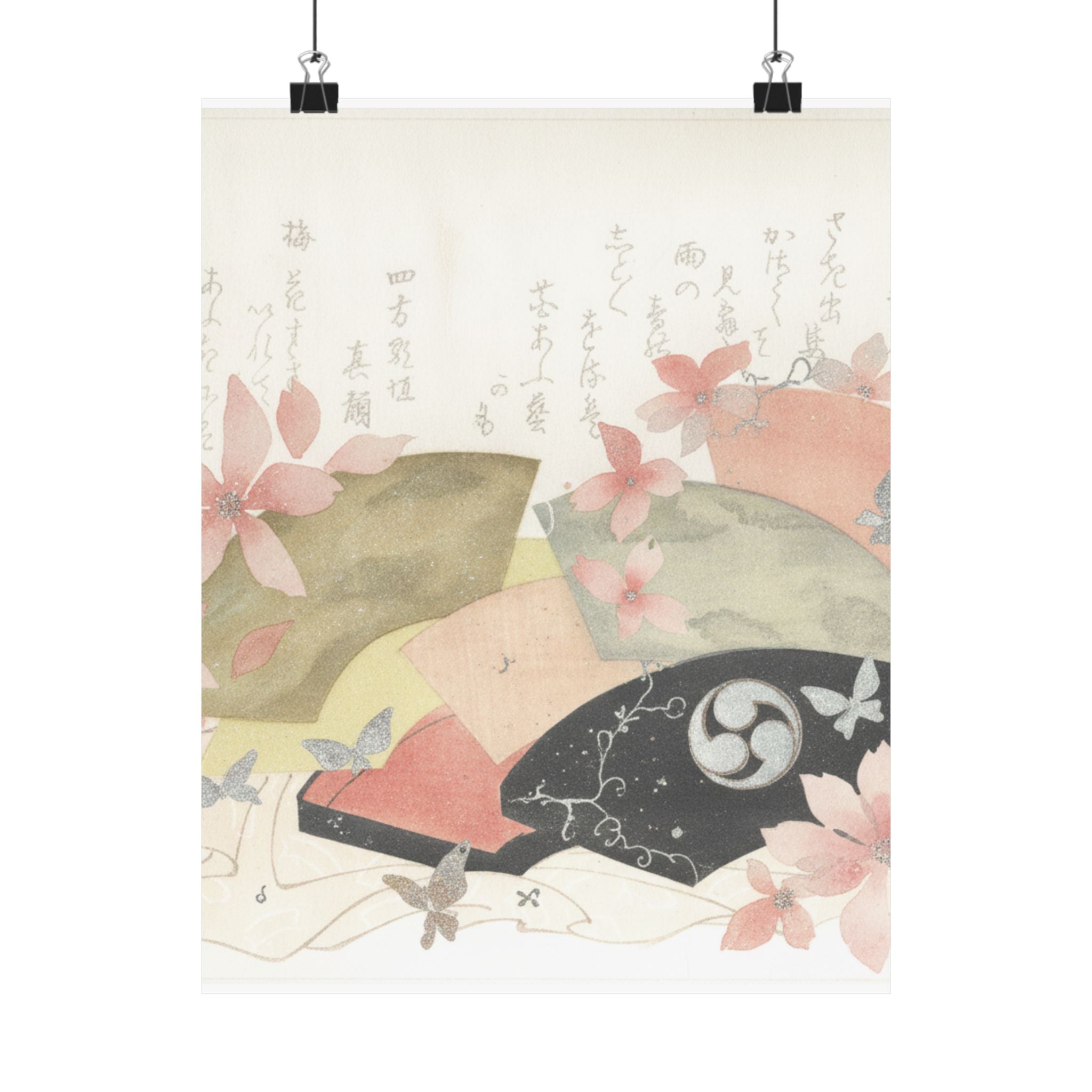 Watercolor — Fan-Box With Fans — Matte Poster