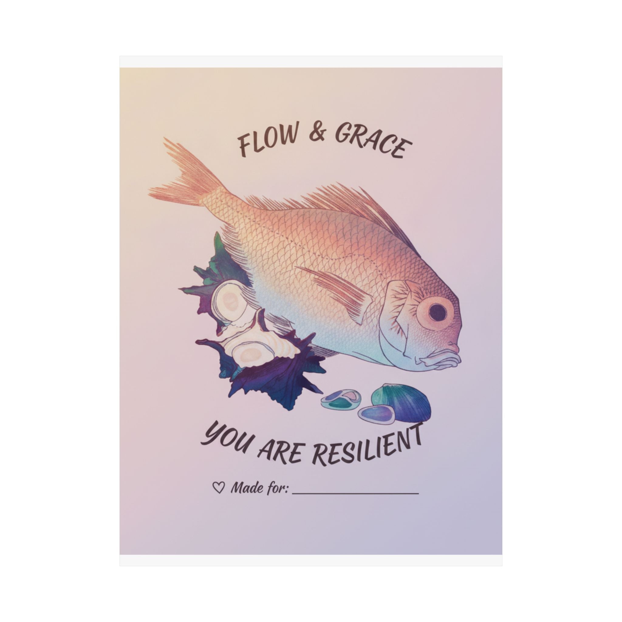 Affirmation — Tai Fish And Top-Shells — Matte Poster