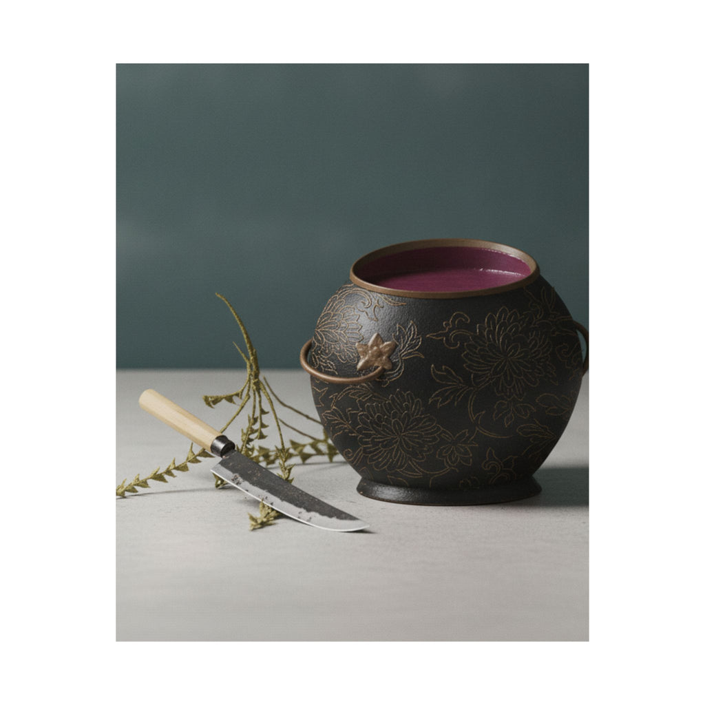 Product Marketing — Vase And Kitchen Knife — Matte Poster