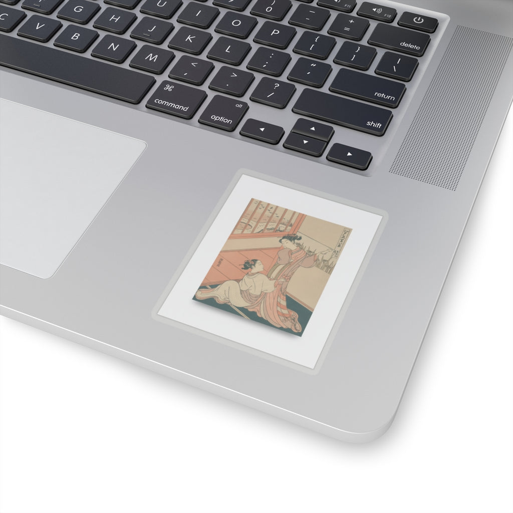 Ecommerce Main — The Flying Down Of Wild Geese At Yoshiwara — Kiss-Cut Sticker