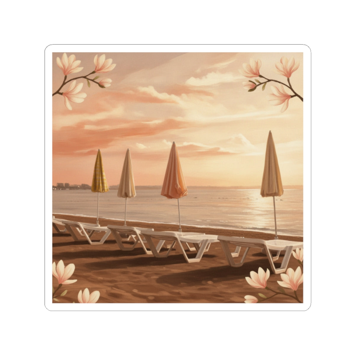 Southern Sunset kiss-cut sticker — product view 2