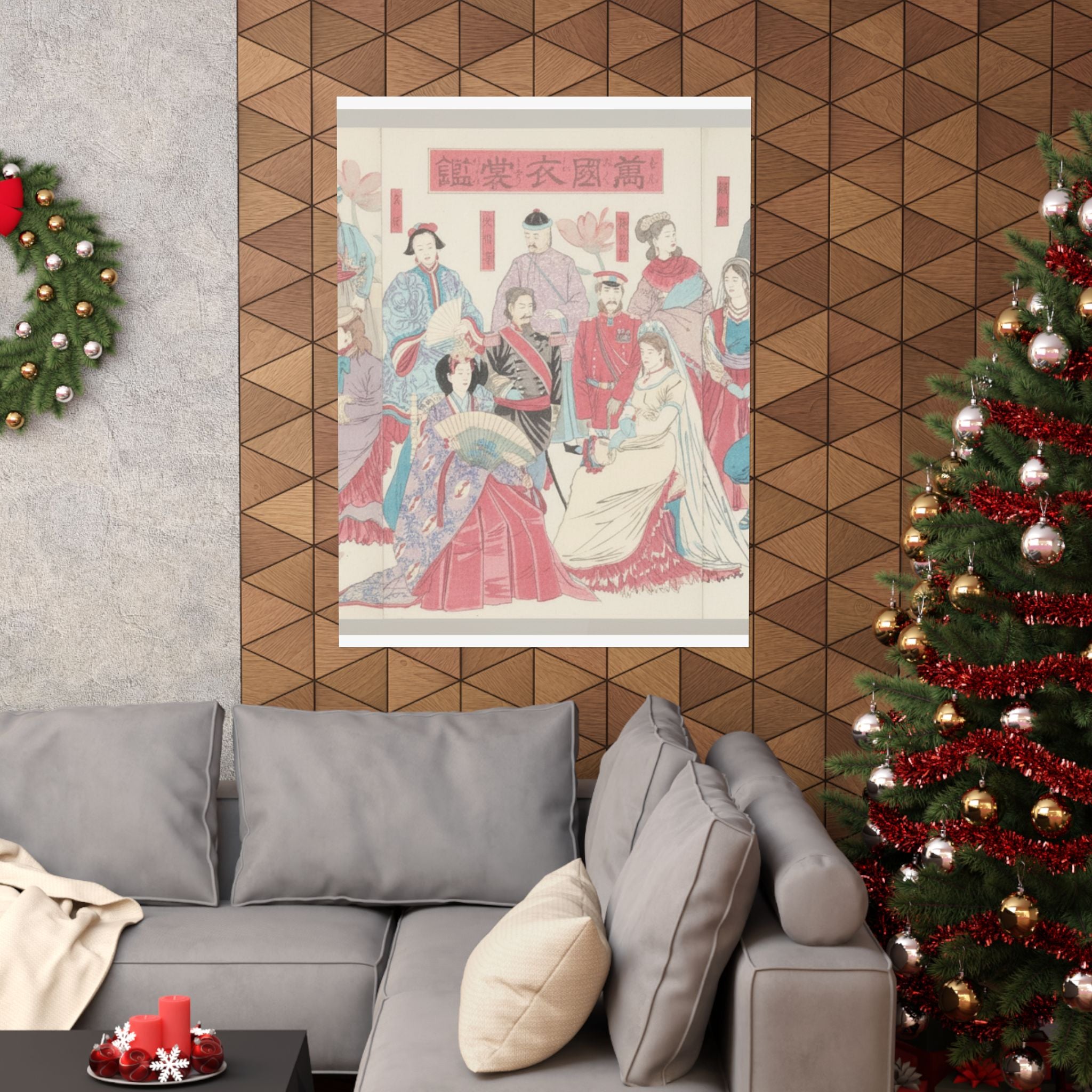 Watercolor — Mirror Of National Costumes Of All Nations  (Bankoku Ishō Kagami) — Matte Poster