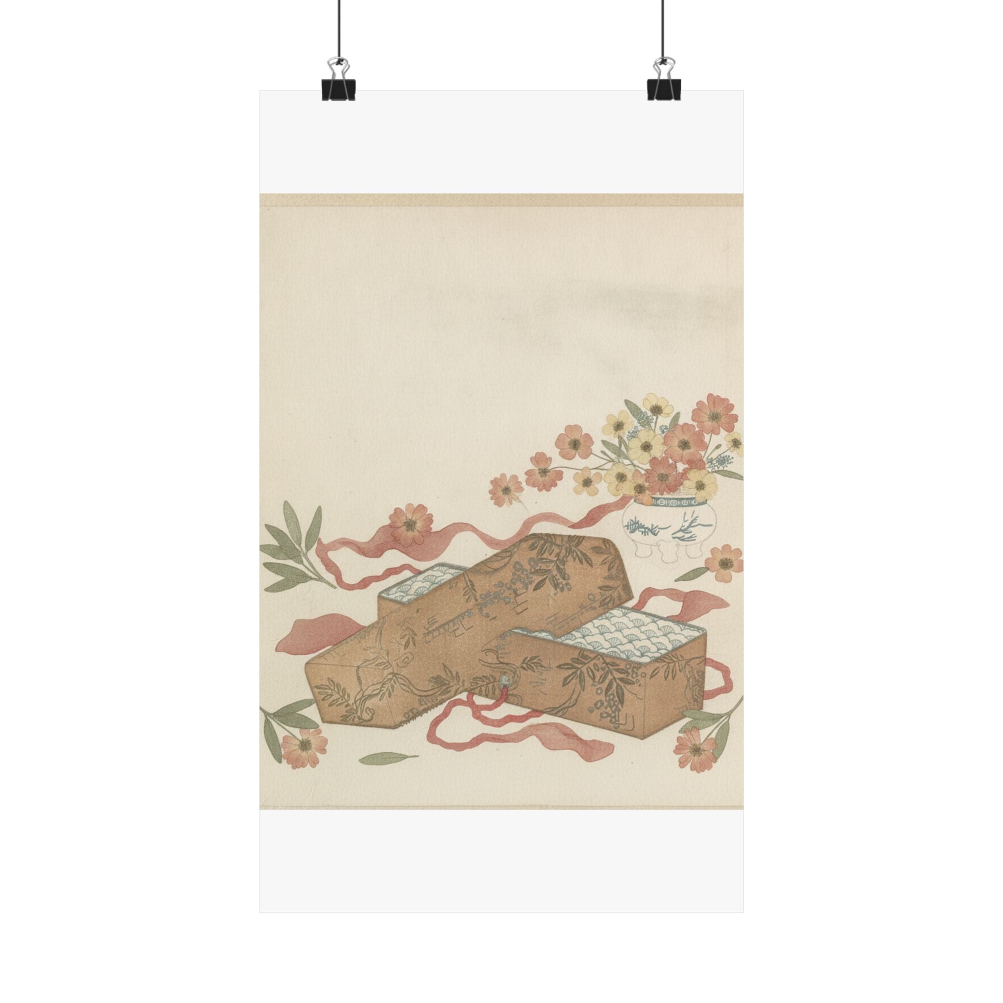 Botanical — Letter-Box With Letter And Potted Flower — Matte Poster