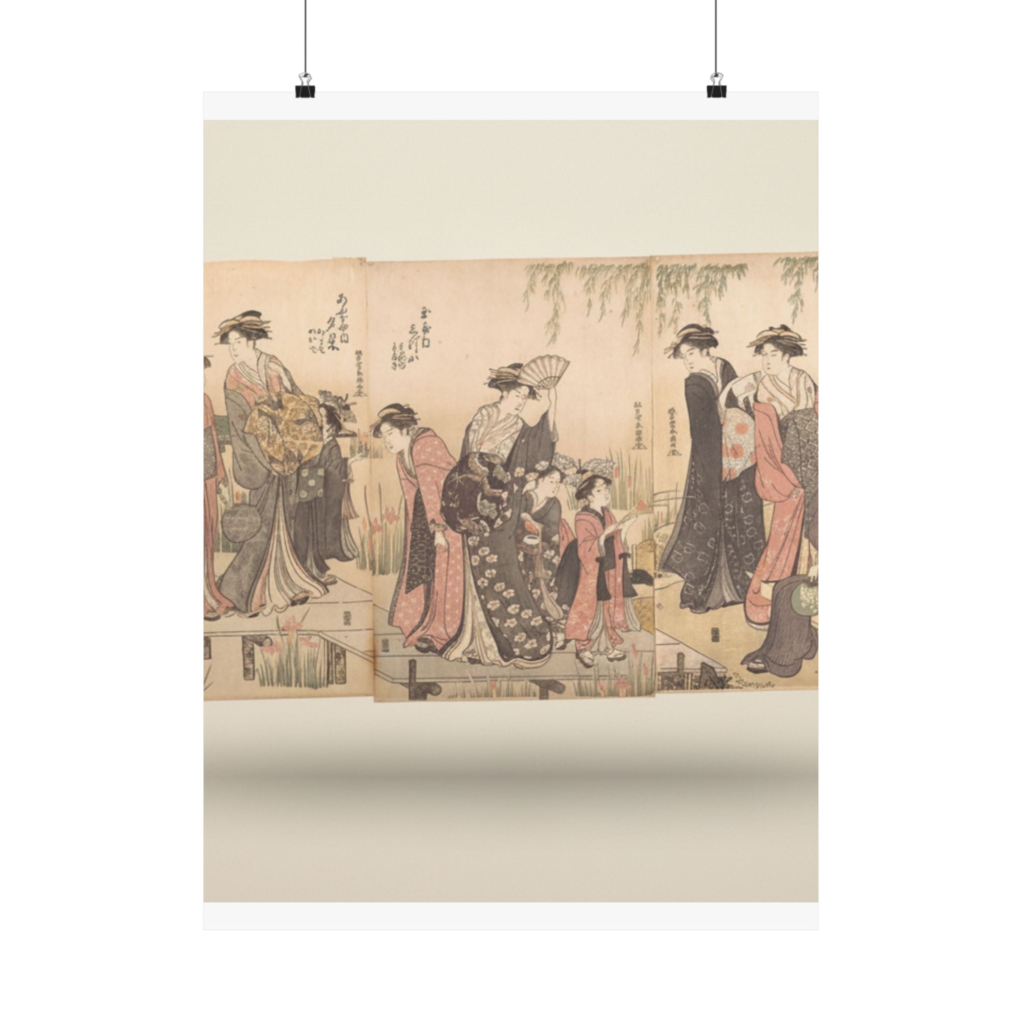 Product Marketing — Courtesans In An Iris Garden — Matte Poster