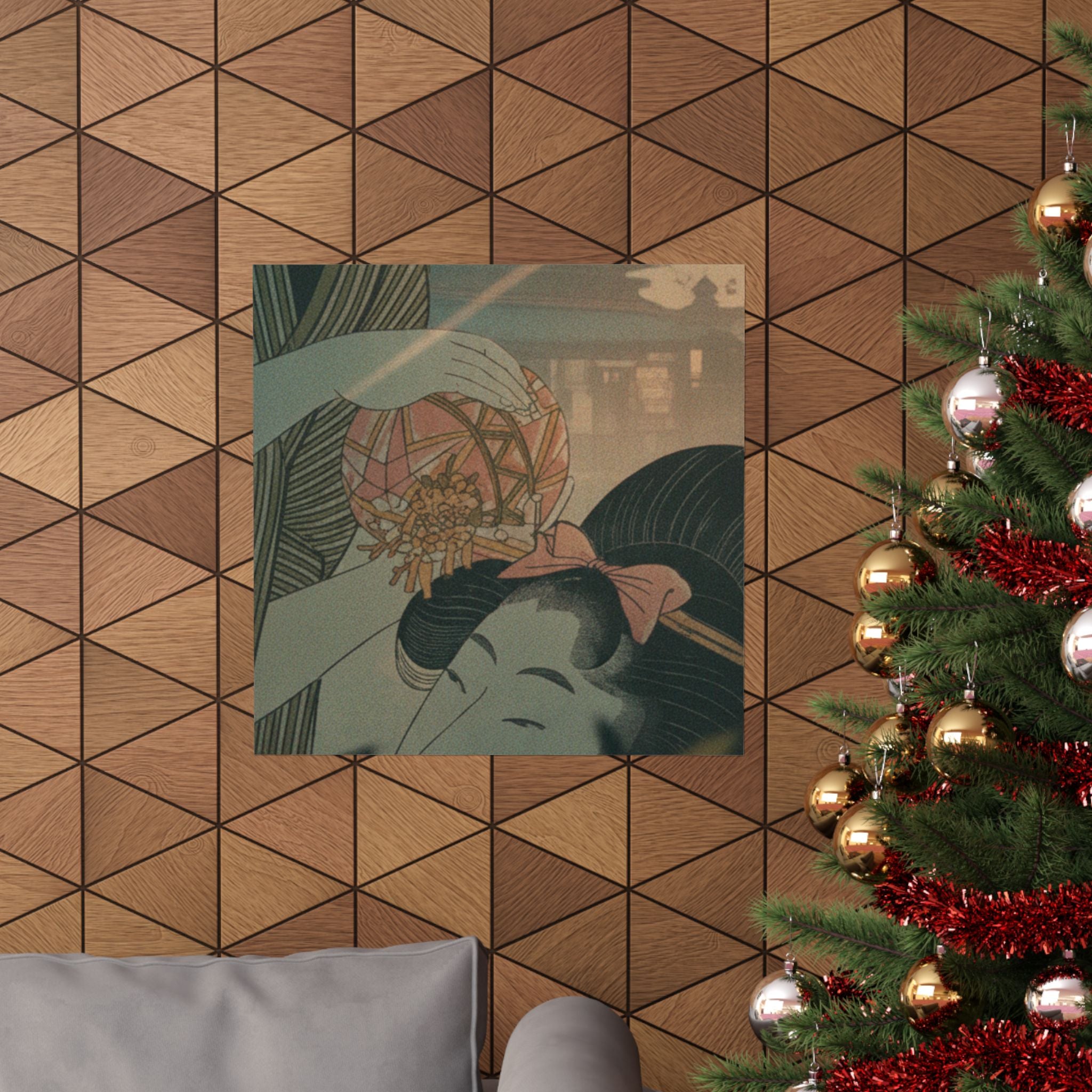 Cinematic — Man And Young Woman With A Ball — Matte Poster