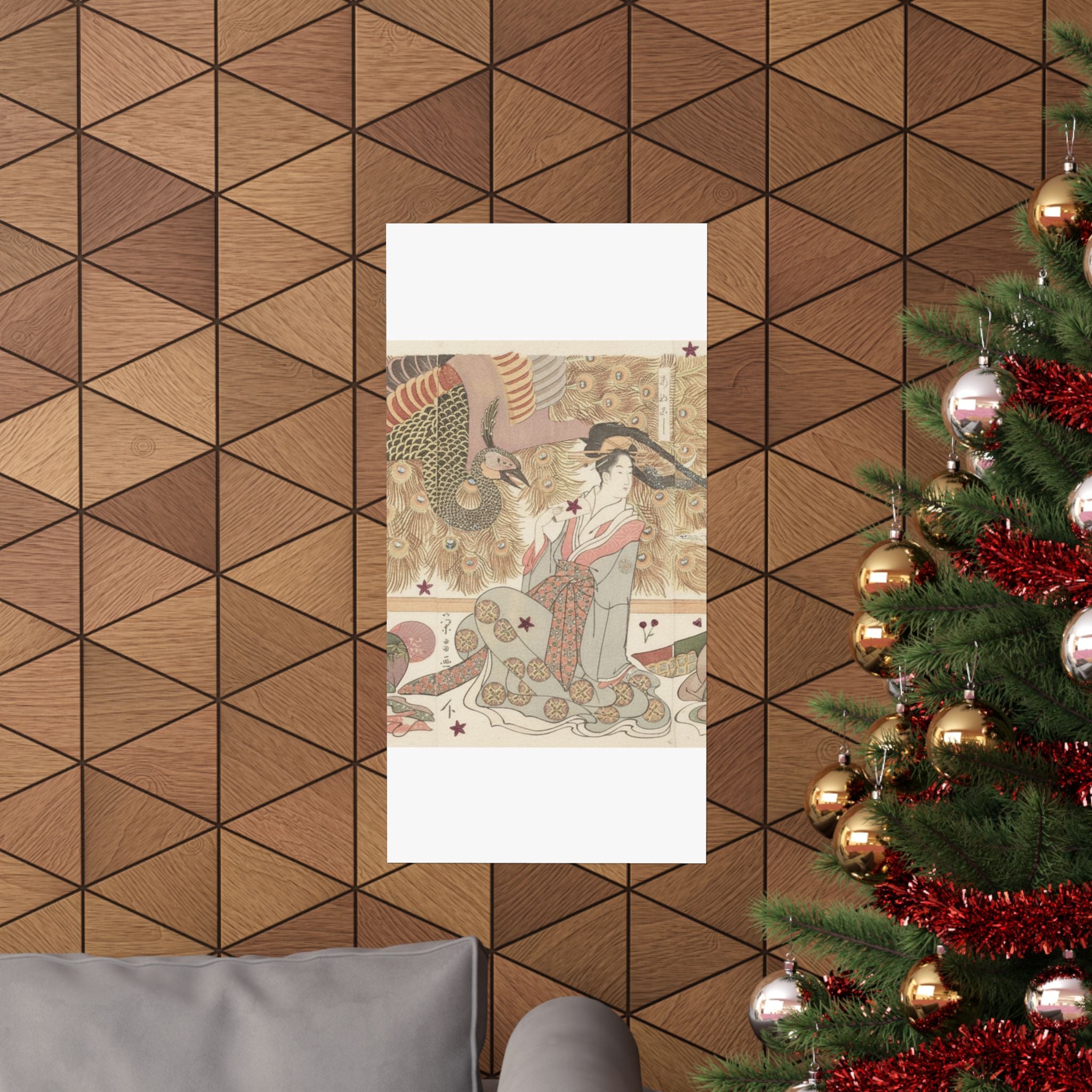 Botanical — Interior Of The House Called Ōgiya — Matte Poster