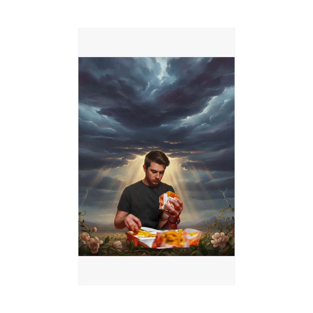 Dramatic Storm — Person — Matte Poster