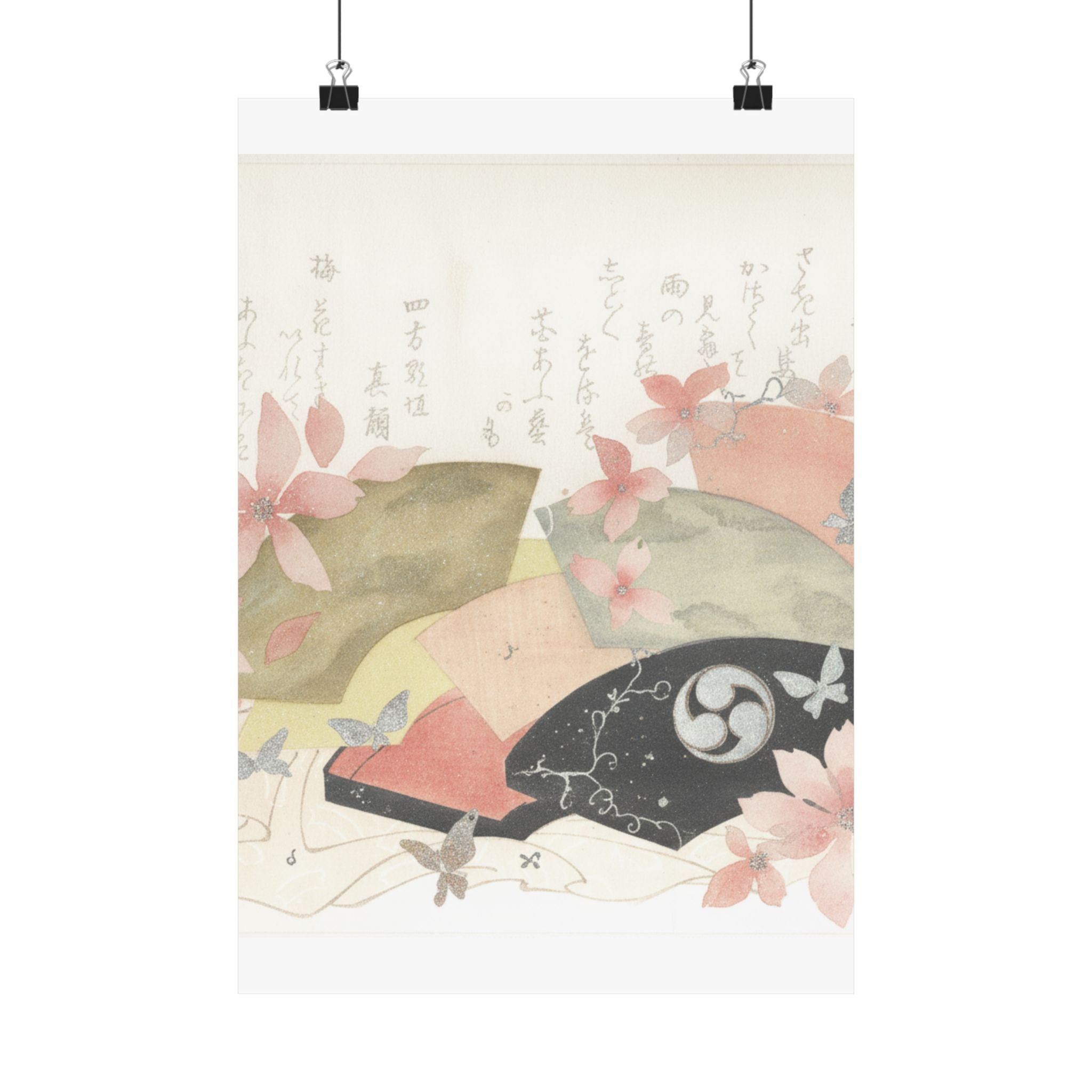Watercolor — Fan-Box With Fans — Matte Poster