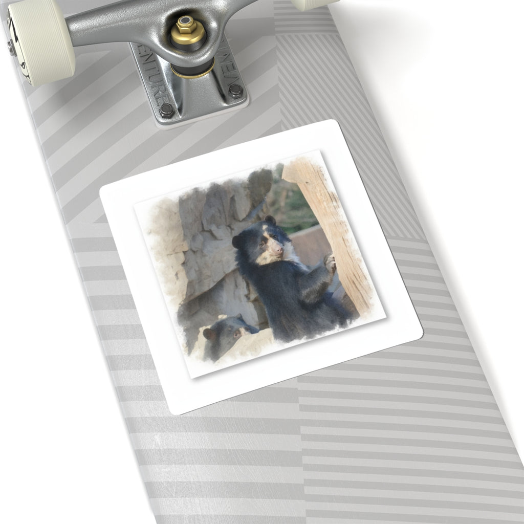 Watercolor — Bear — Kiss-Cut Sticker