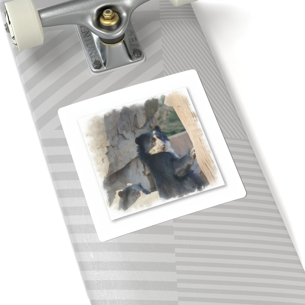 Watercolor — Bear — Kiss-Cut Sticker