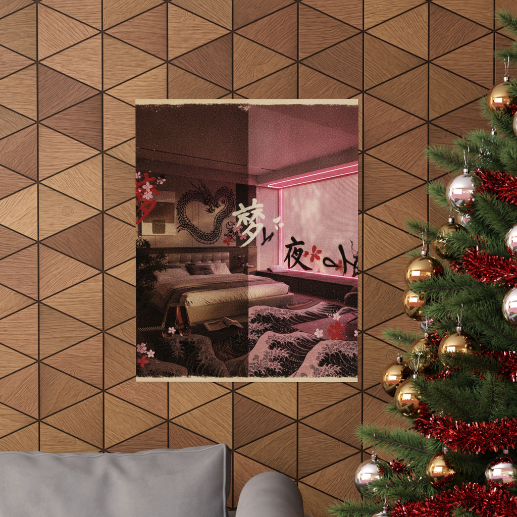 Japanese Street — Bedroom — Matte Poster