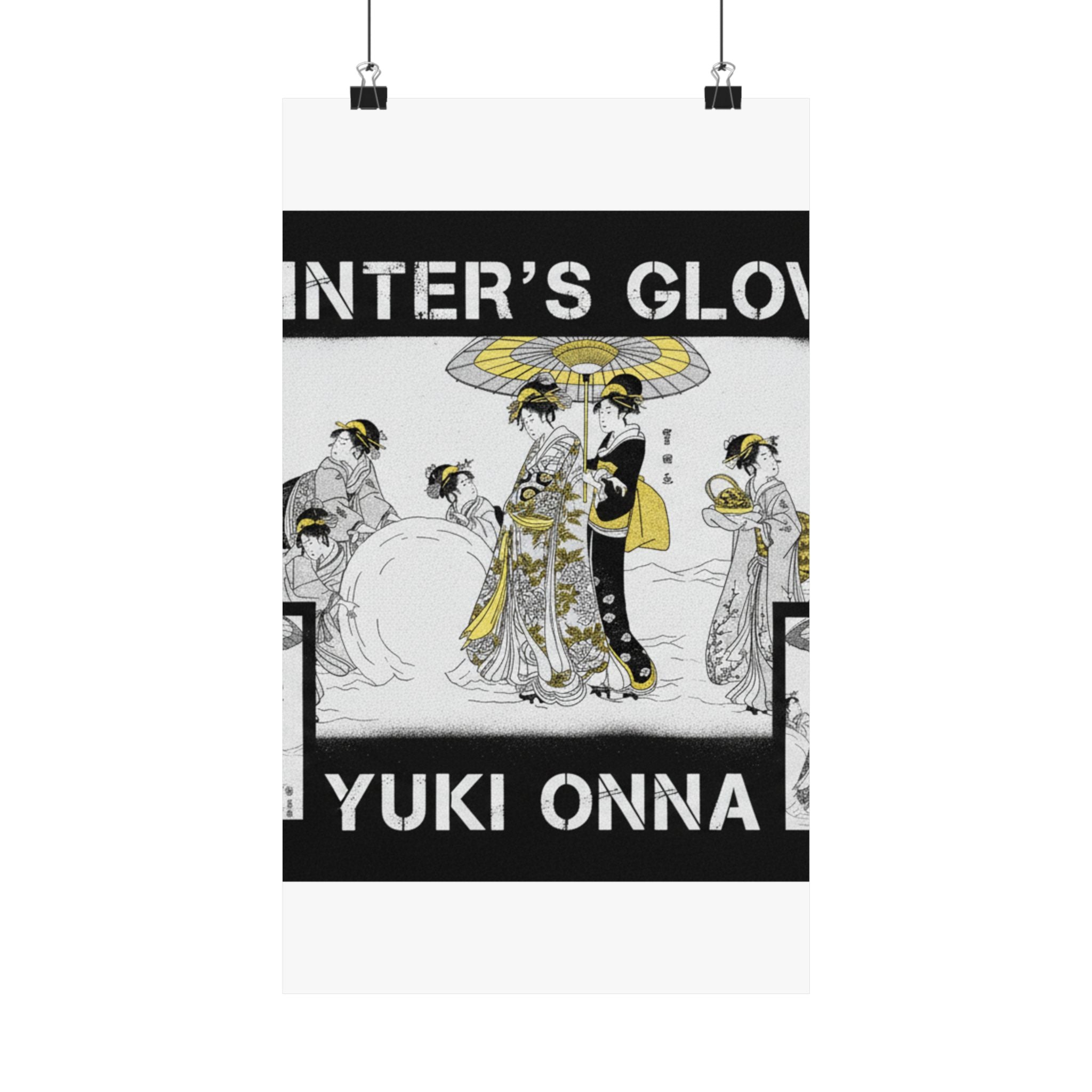Streetwear Collage — Courtesans And Attendants Making A Giant Snowball — Matte Poster