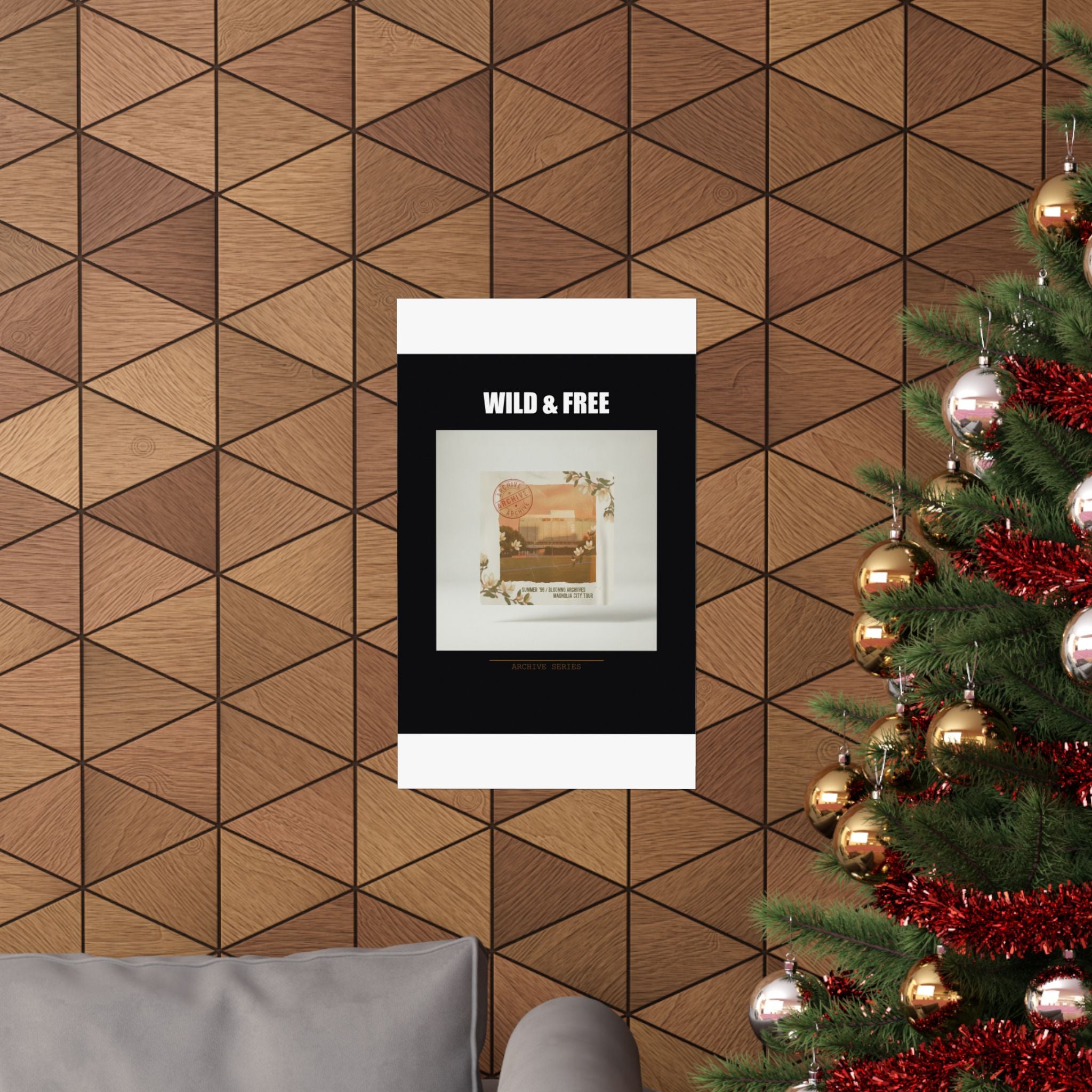 WILD & FREE Vintage Magnolia Archive Matte Poster