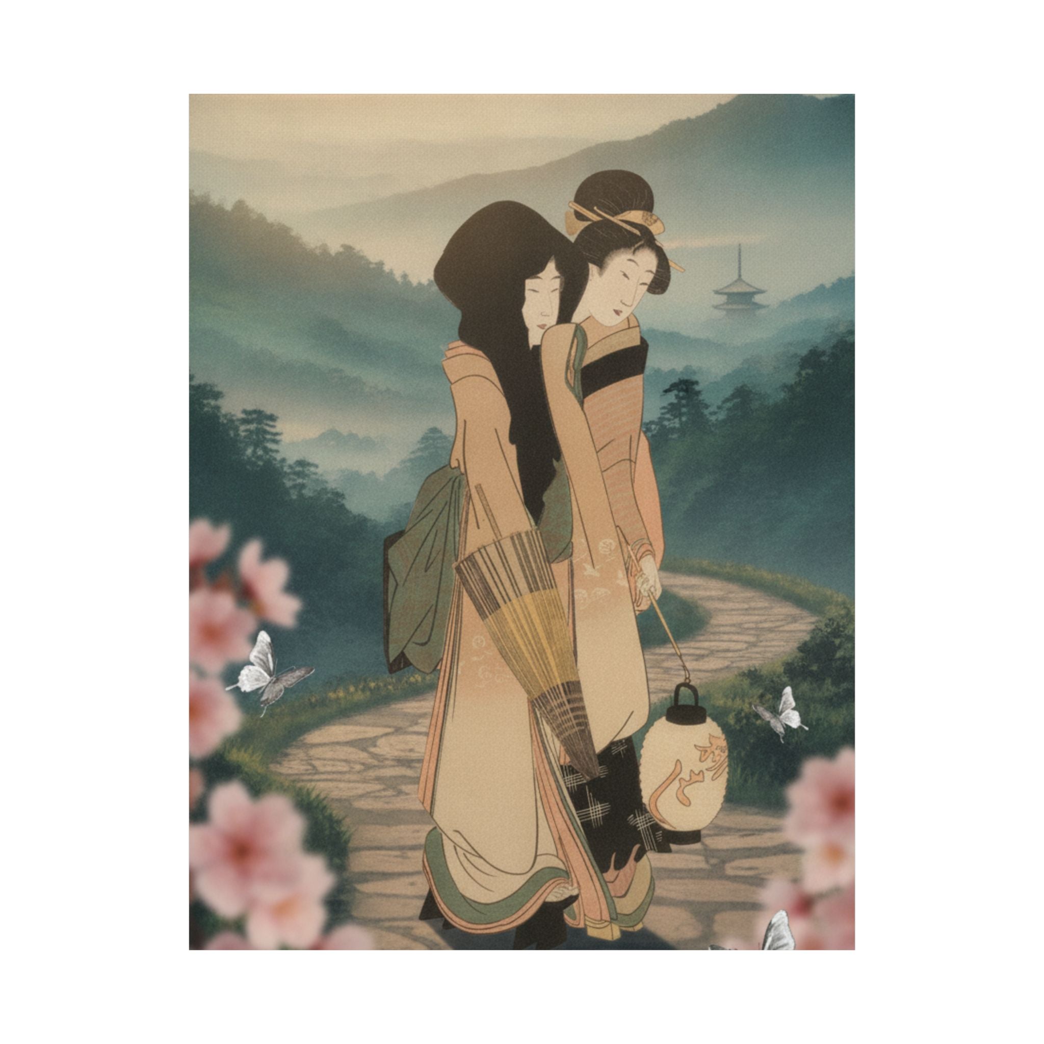 Scenic Nature — “Geisha” From The Series Three Amusements Of Contemporary Beauties (Tōsei Bijin  — Matte Poster