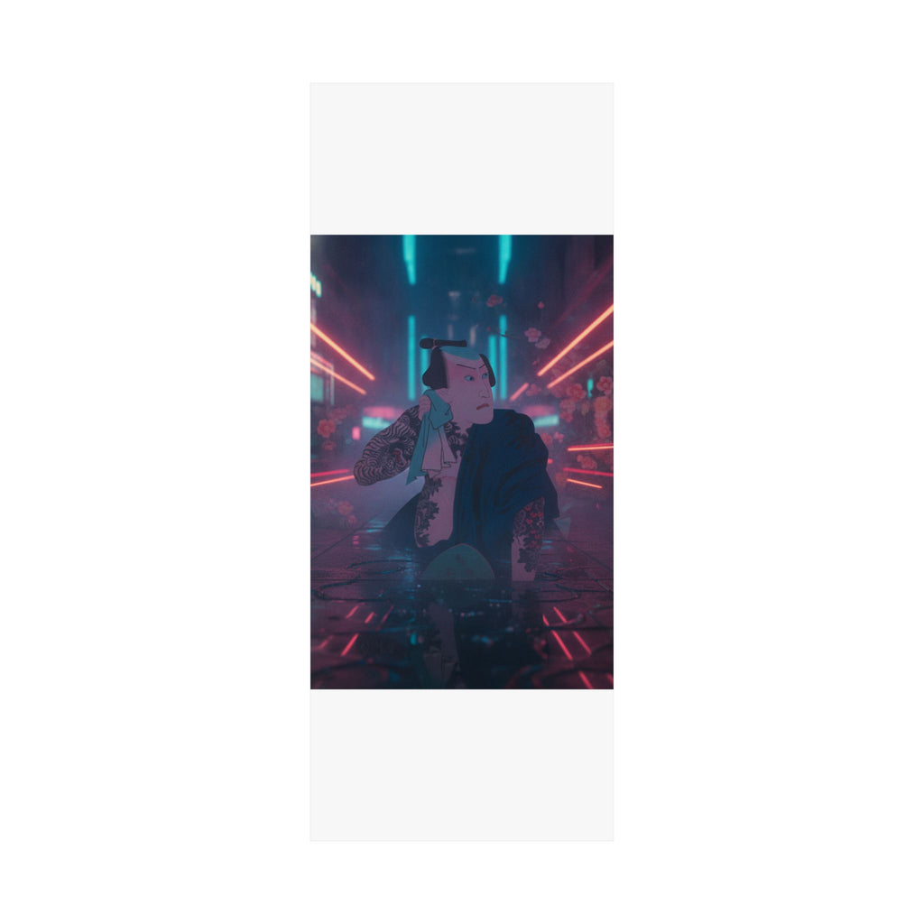 Neon Noir — The Actor Kawarazaki Gonjūrō I As Ude No Kisaburō, Likened To Wu Song The Asceti — Matte Poster